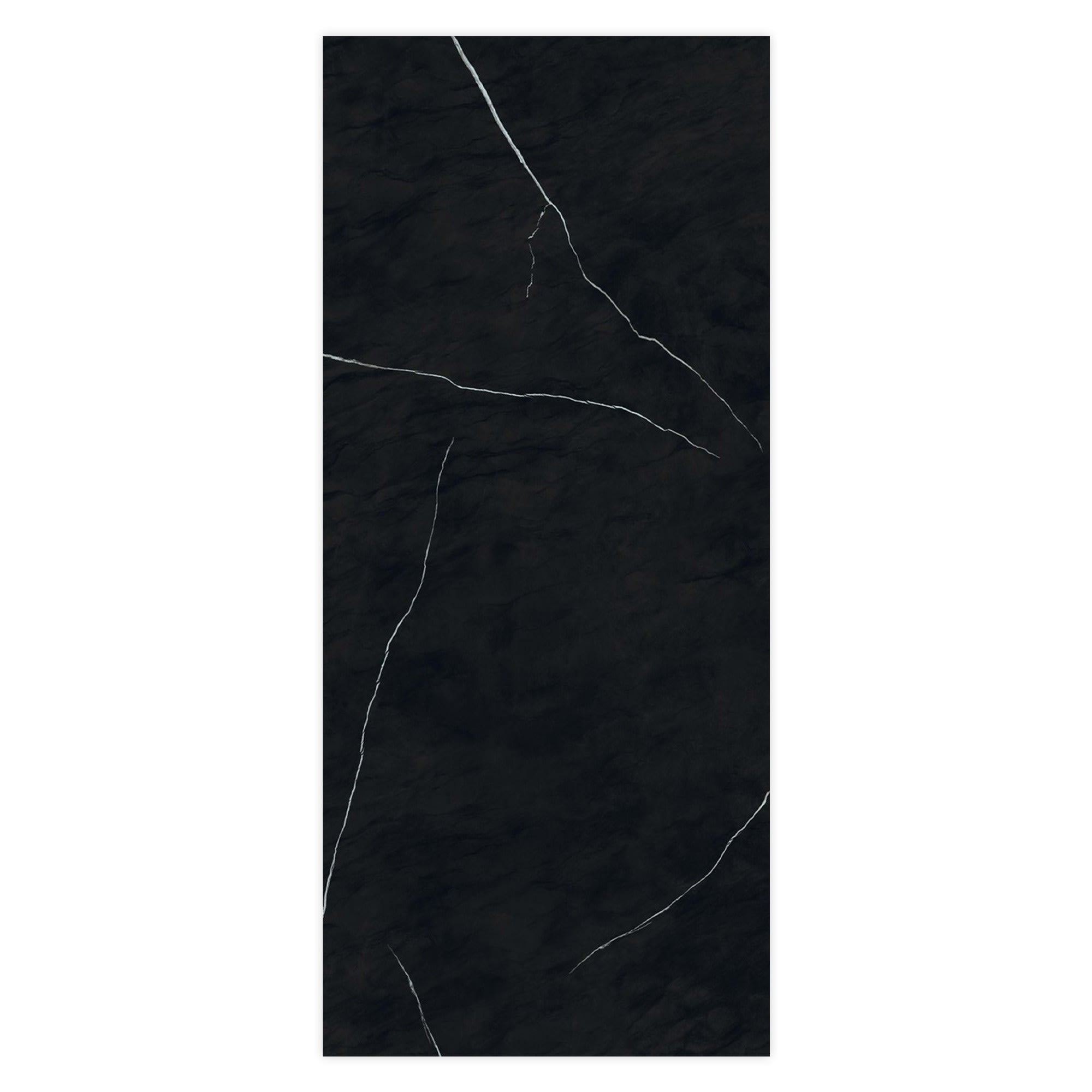Carrelage effet Marbre Noir Impérial 278x120x0,6 cm Brillant Orsiano - Mur intérieur