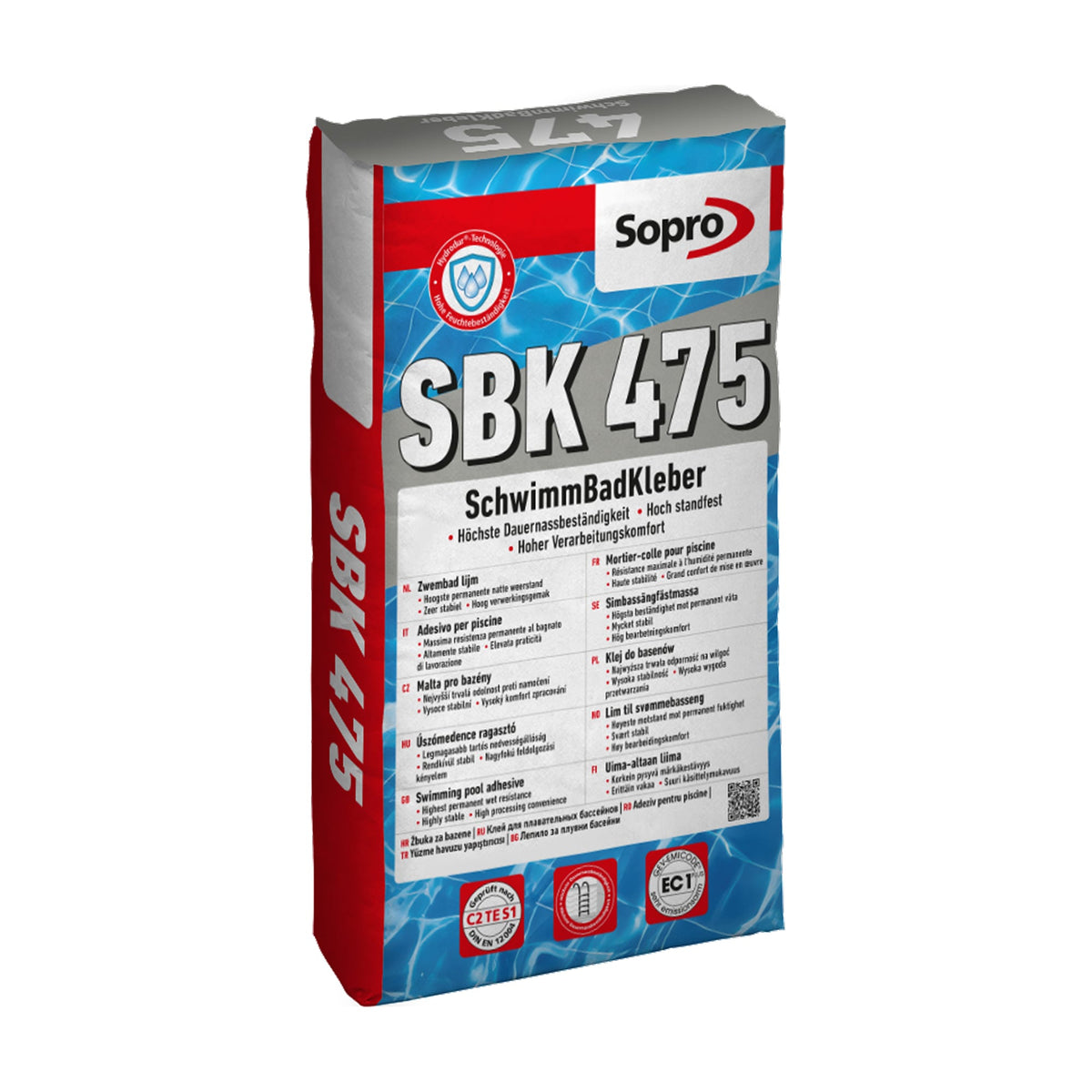Colle carrelage spéciale piscine - Sopro SBK 475 - 25 kg