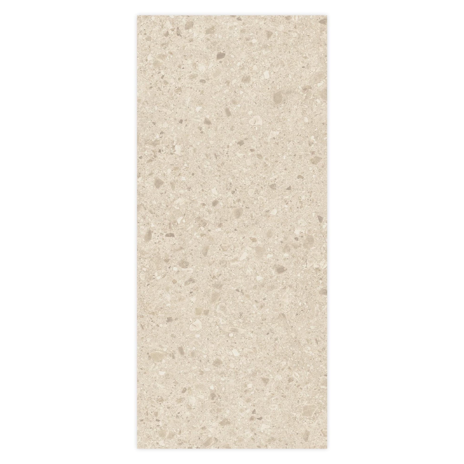 Carrelage effet Pierre Ceppo di Gré Beige 278x120x0,6 cm Mat Massira - Mur intérieur