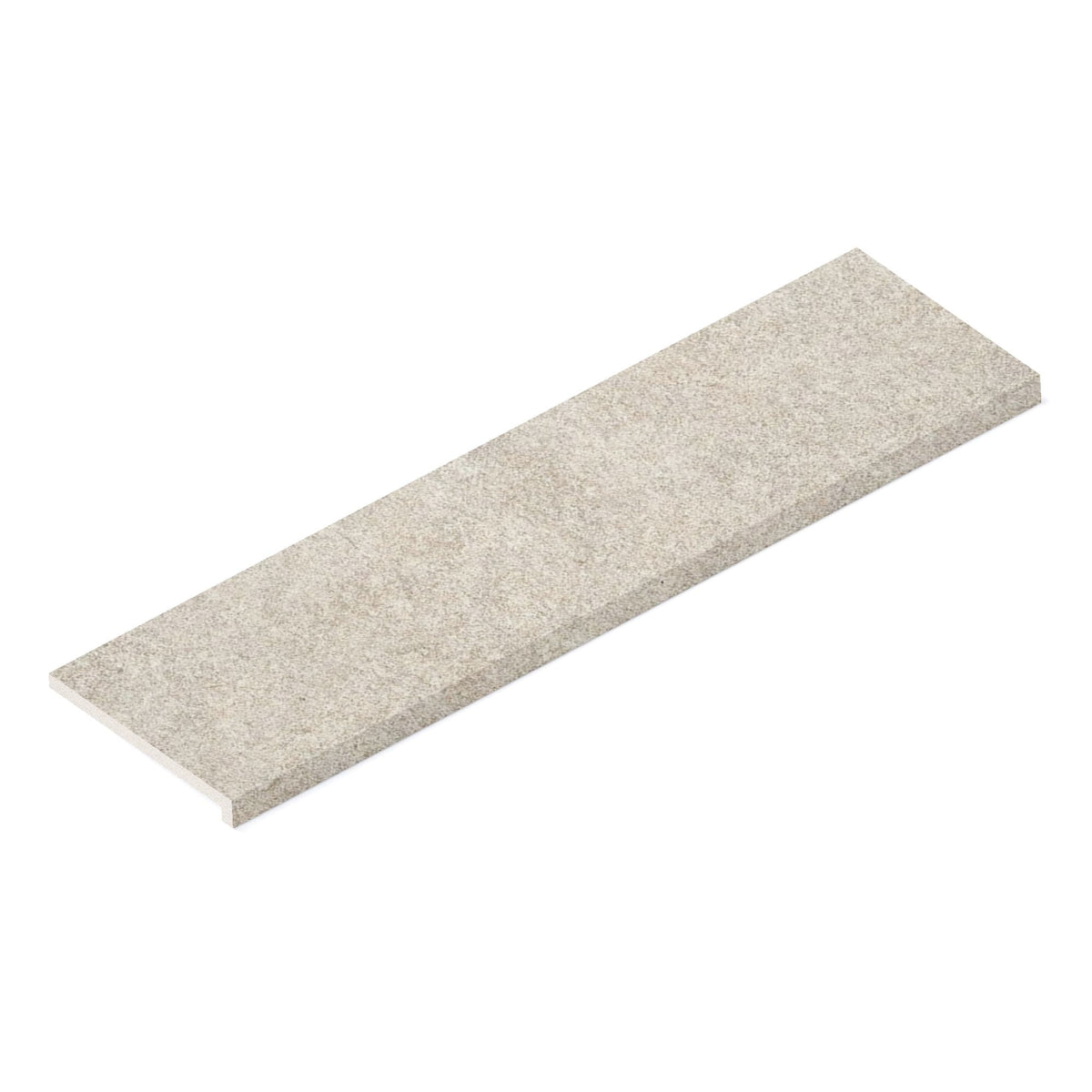 Margelle de piscine effet Pierre Quartzite Blanc 120x33x2 cm Bord Droit avec retombée Venturo