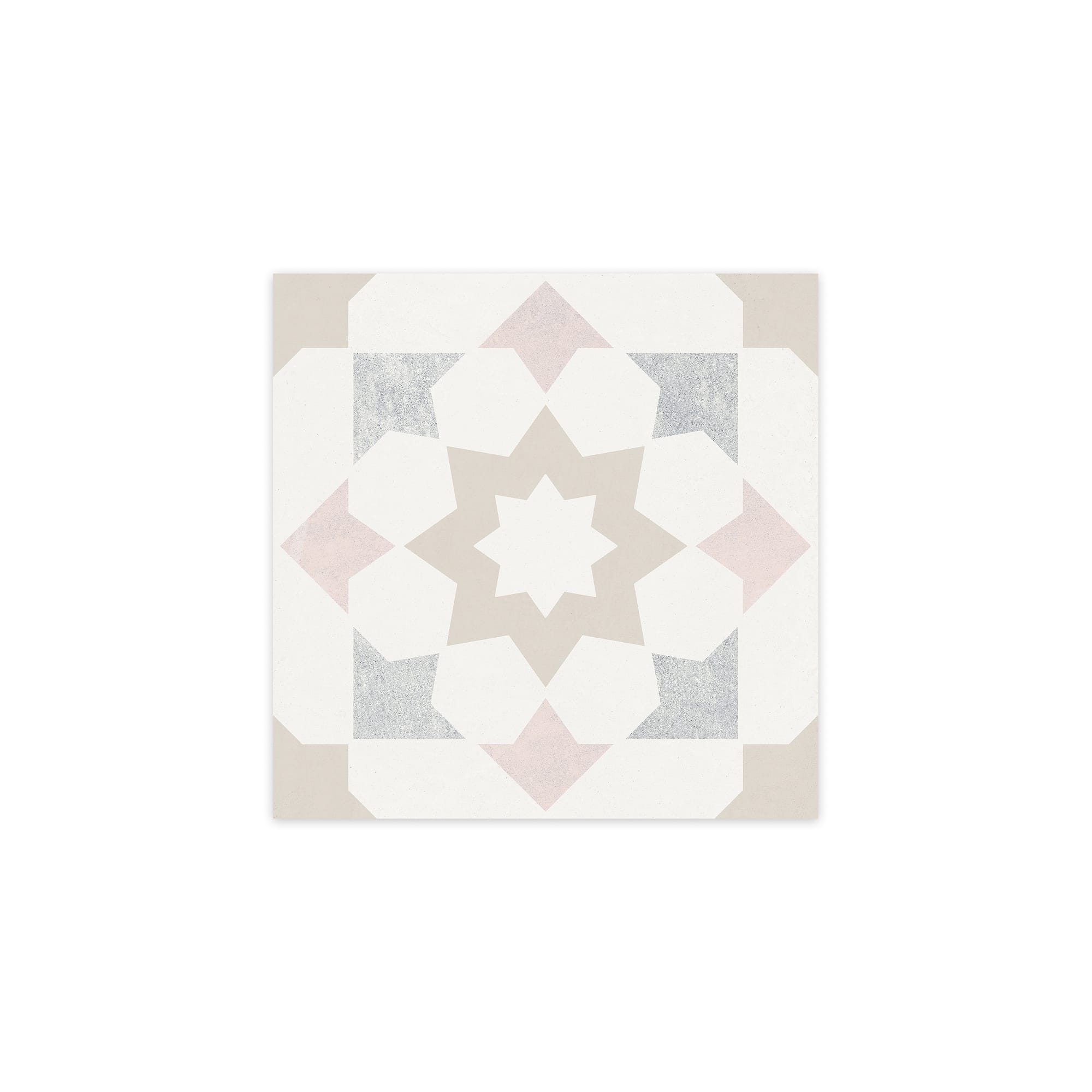 Carrelage effet Carreau ciment Rovano Greige 22,3x22,3x0,9 cm Elior - Sol et mur intérieur