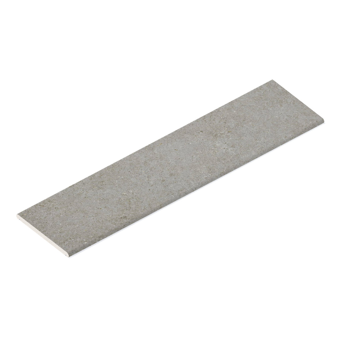Couvertine effet Pierre Calcaire Gris Cendré 120x30x2 cm Bord 1/2 Rond Double Larmier Domella