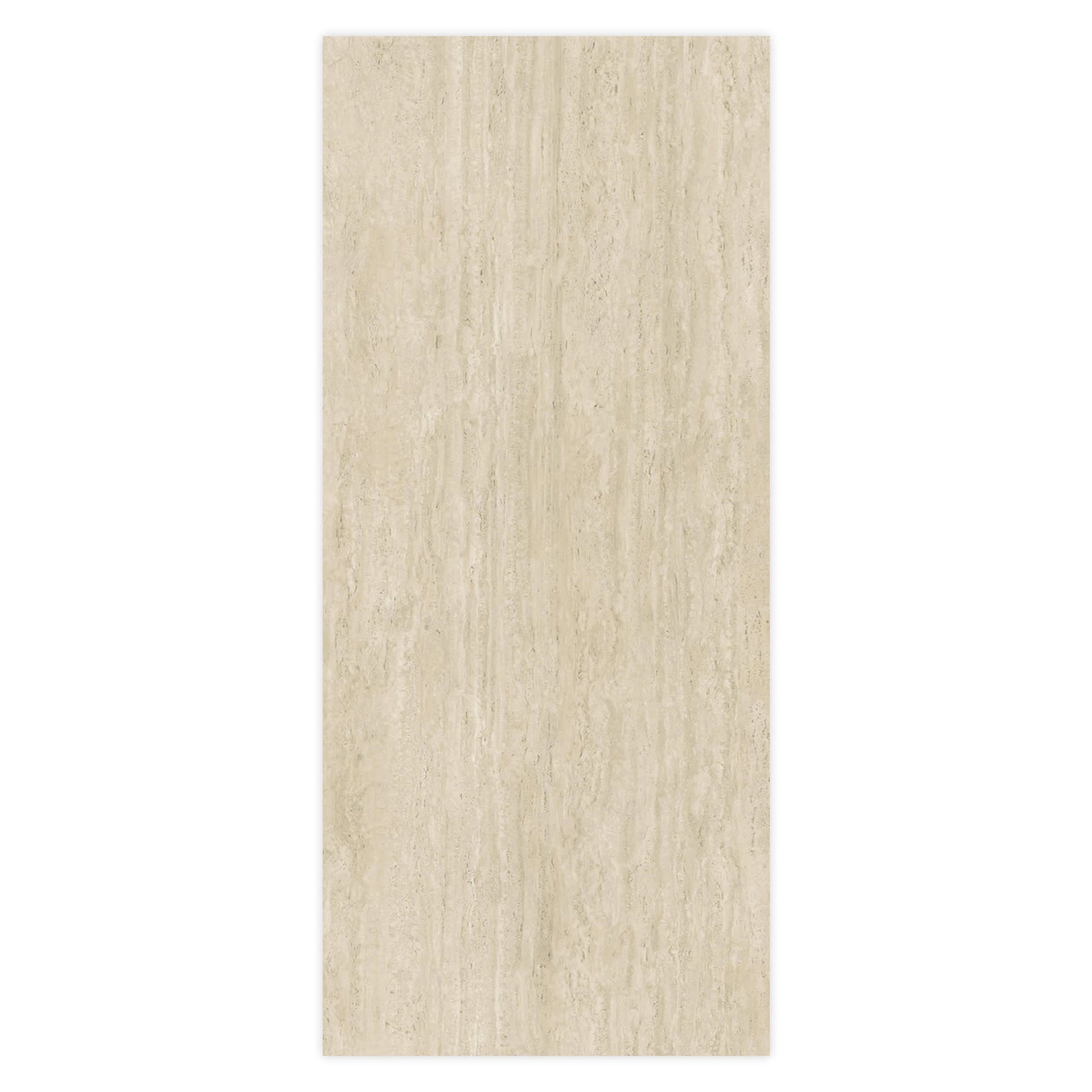 Carrelage effet Travertin Grège Vein Cut 278x120x0,6 cm Mat Neravio - Mur intérieur