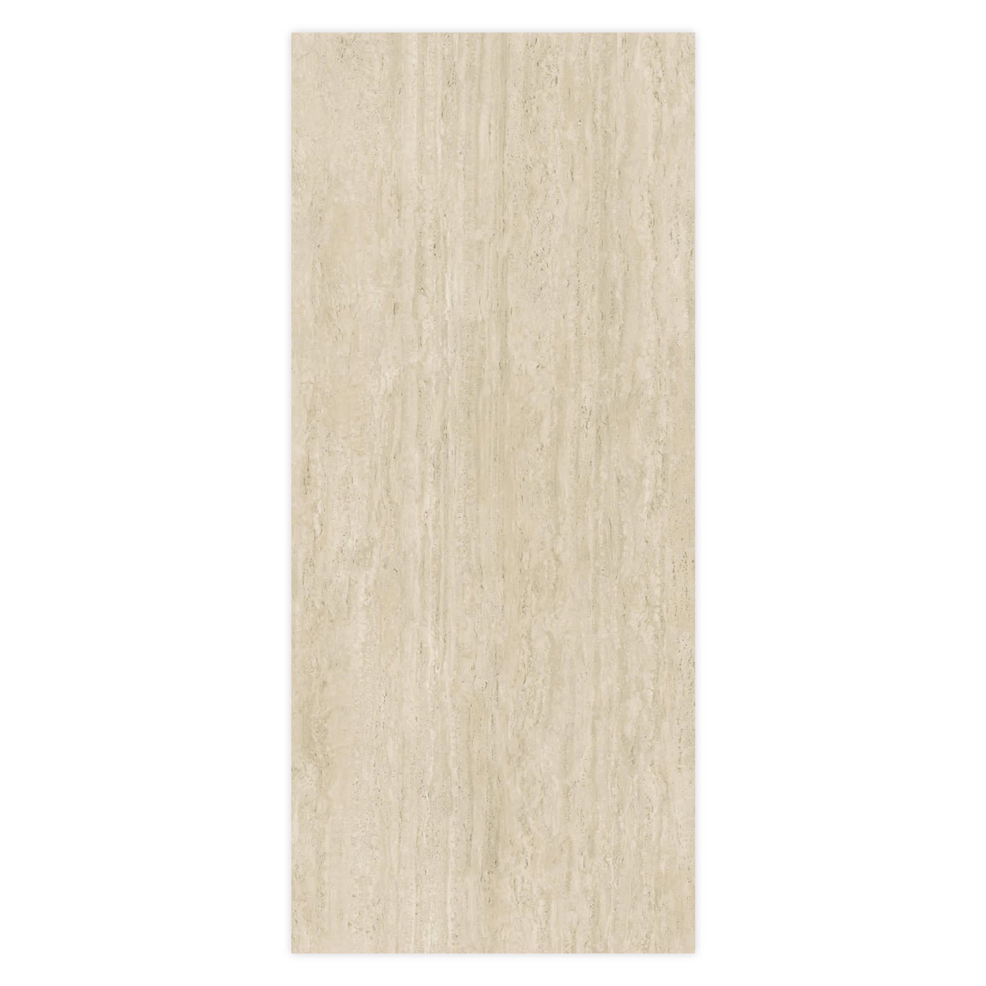 Carrelage effet Travertin Grège Vein Cut 278x120x0,6 cm Mat Neravio - Mur intérieur