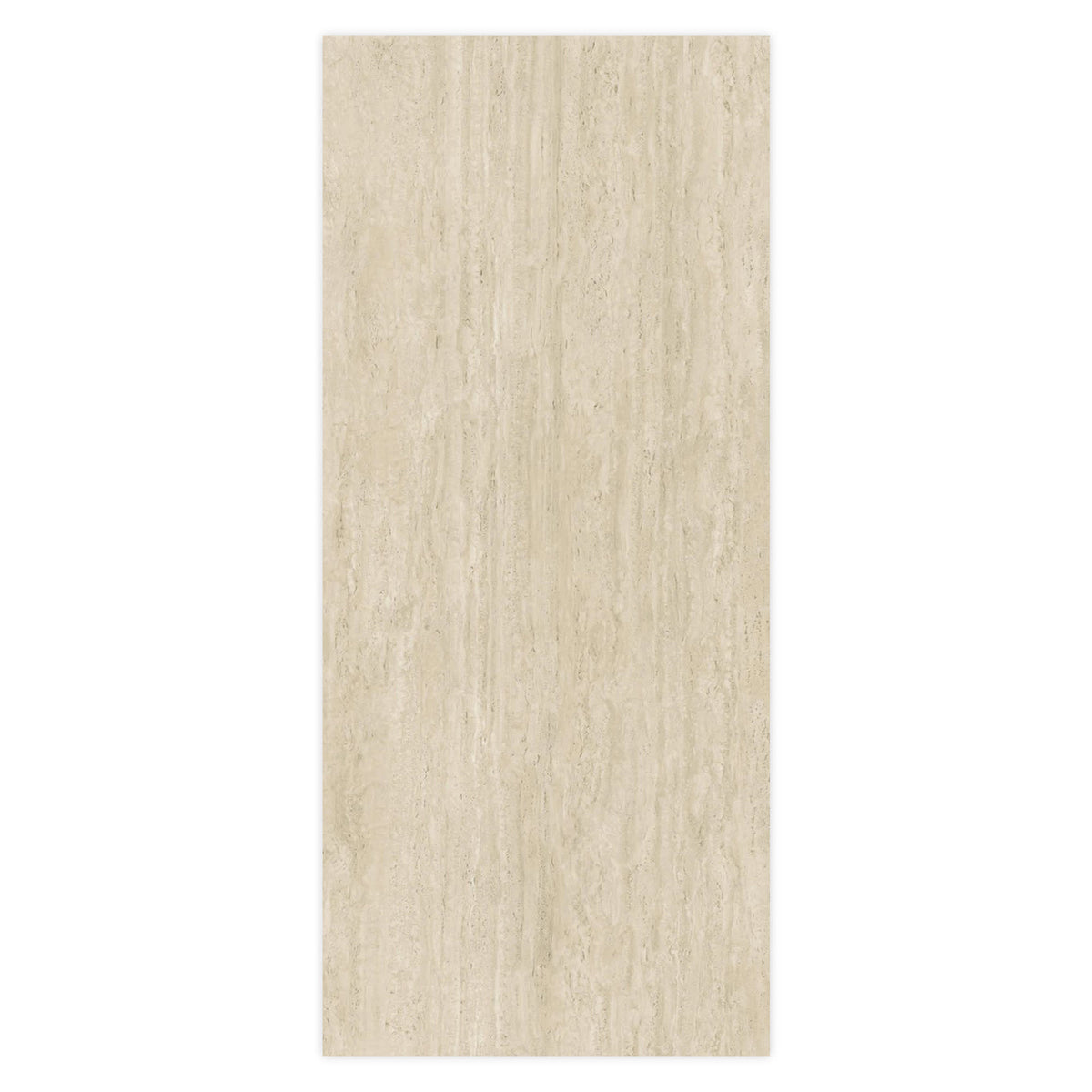 Carrelage effet Travertin Grège Vein Cut 278x120x0,6 cm Mat Neravio - Mur intérieur
