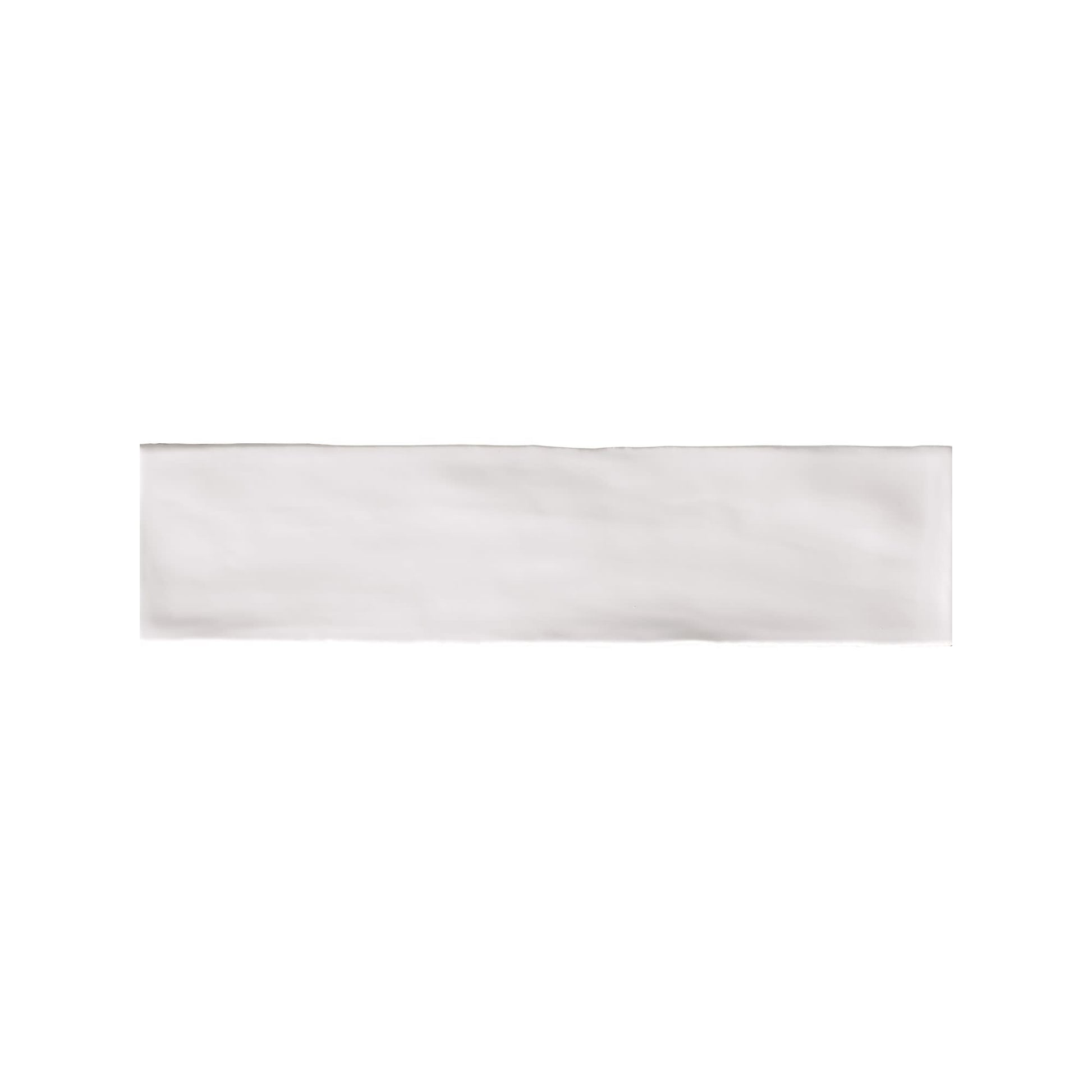 Carrelage effet Zellige Blanc Perle 30x7,5x0,82 cm Brillant Novaril - Mur intérieur