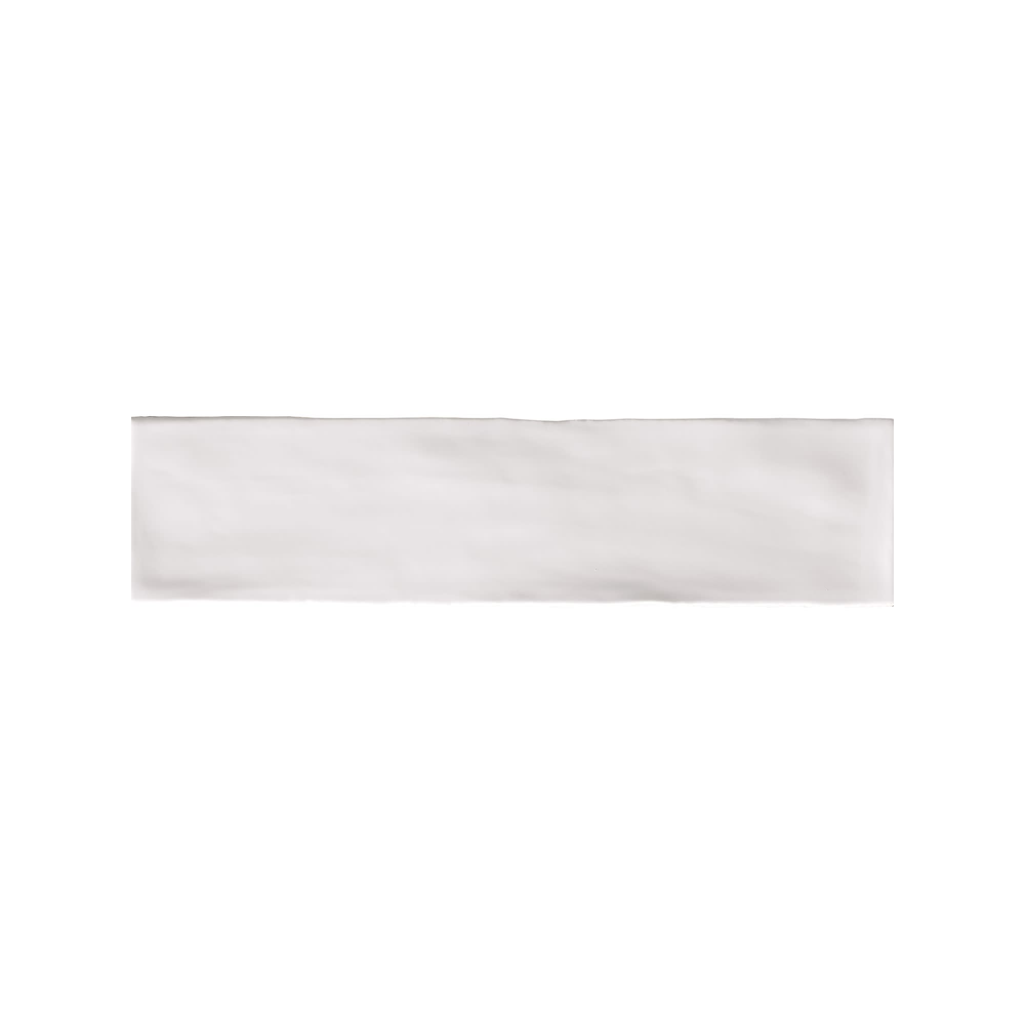 Carrelage effet Zellige Blanc Perle 30x7,5x0,82 cm Brillant Novaril - Mur intérieur