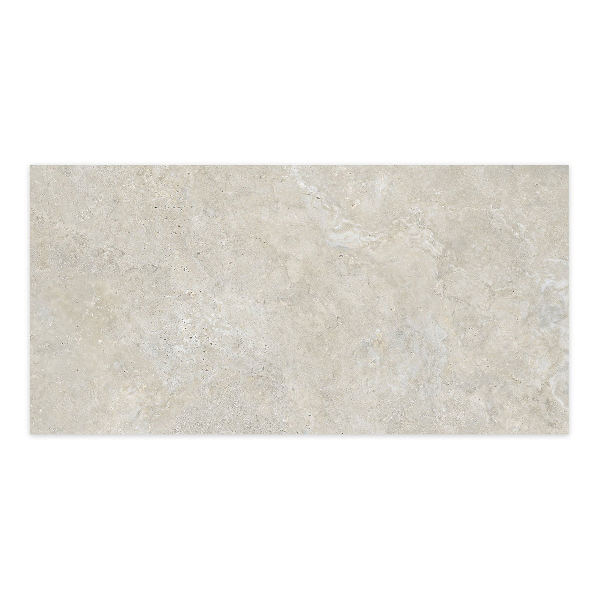 Carrelage effet Travertin Gris Beige 120x60x0,9 cm In&Out Castorel - Sol et mur intérieur et Sol extérieur