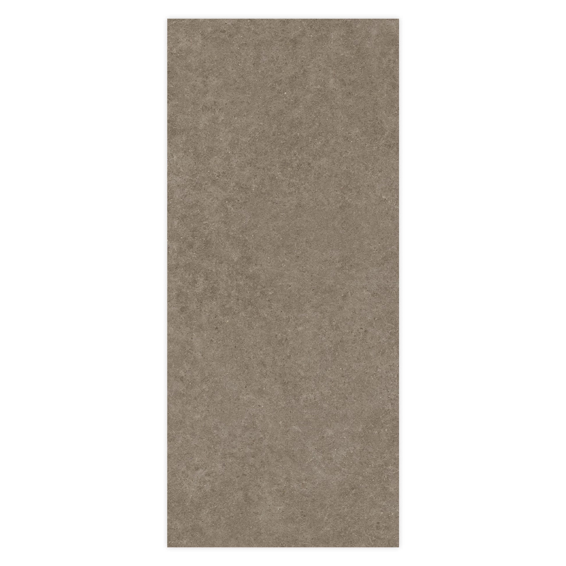 Carrelage effet Pierre Calcaire Gris Taupe 278x120x0,6 cm Mat Domella - Mur intérieur