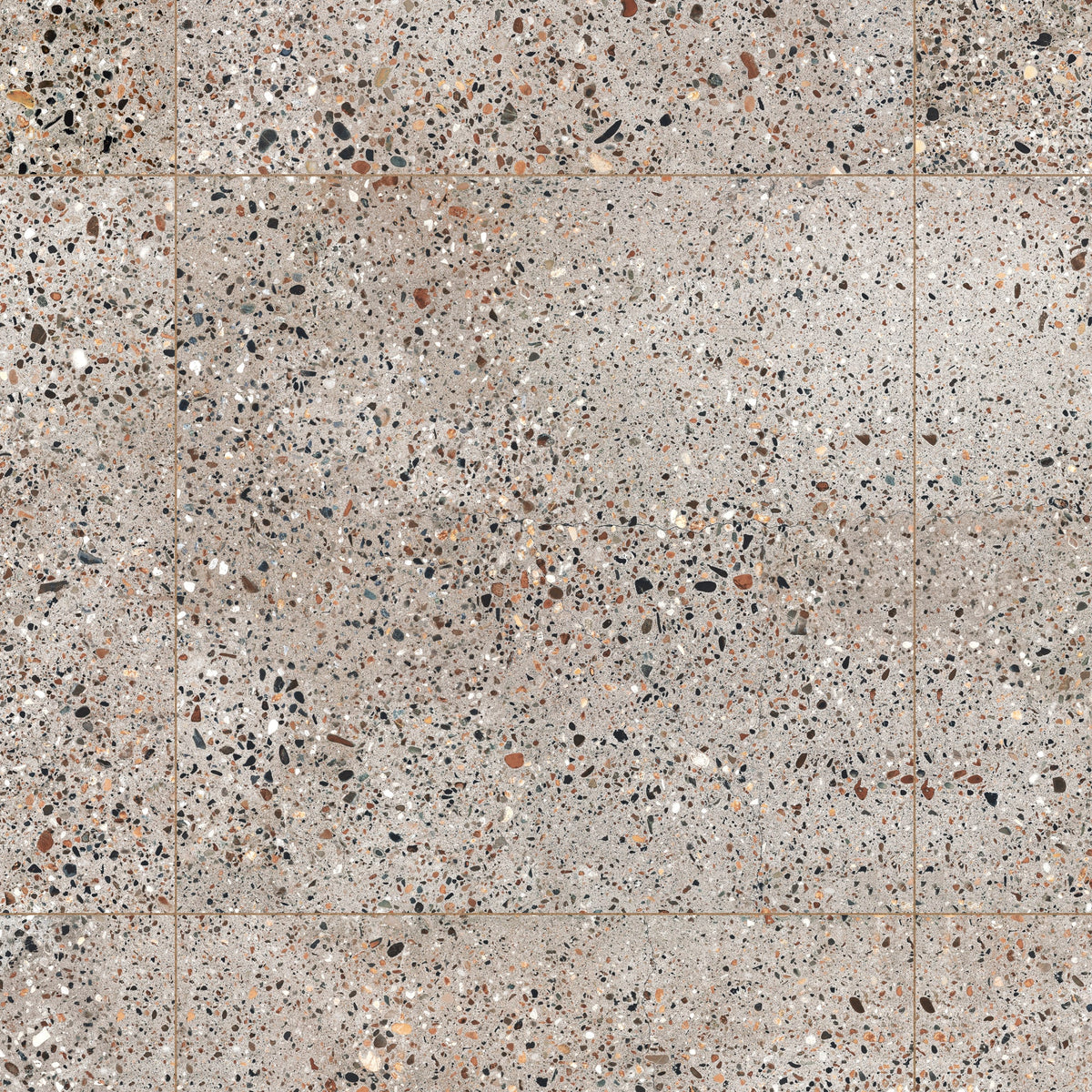 Carrelage Vintage effet Terrazzo Multicolore 45,2x45,2x0,95 cm Tervana - Sol et mur intérieur