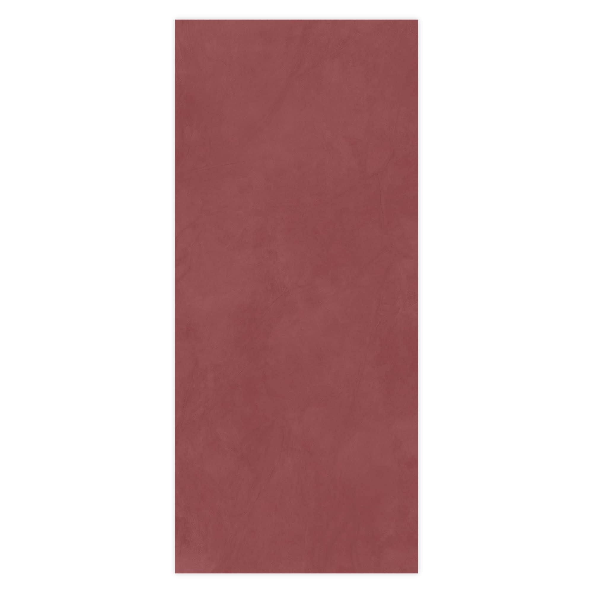 Carrelage effet Enduit Rouge Argile 278x120x0,6 cm Mat Calviro - Mur intérieur