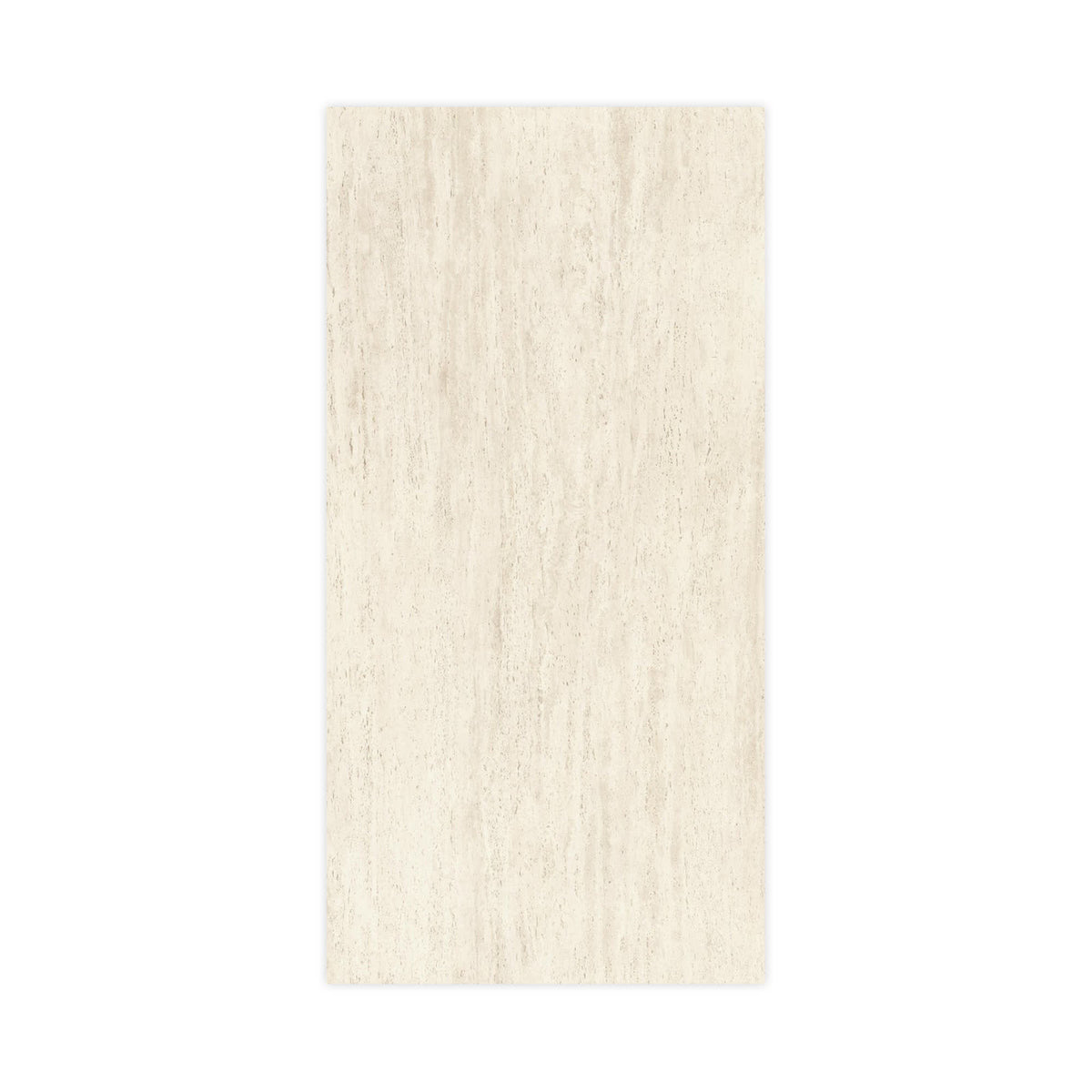 Carrelage effet Travertin Blanc Vein Cut 240x120x0,9 cm Mat Neravio - Mur intérieur