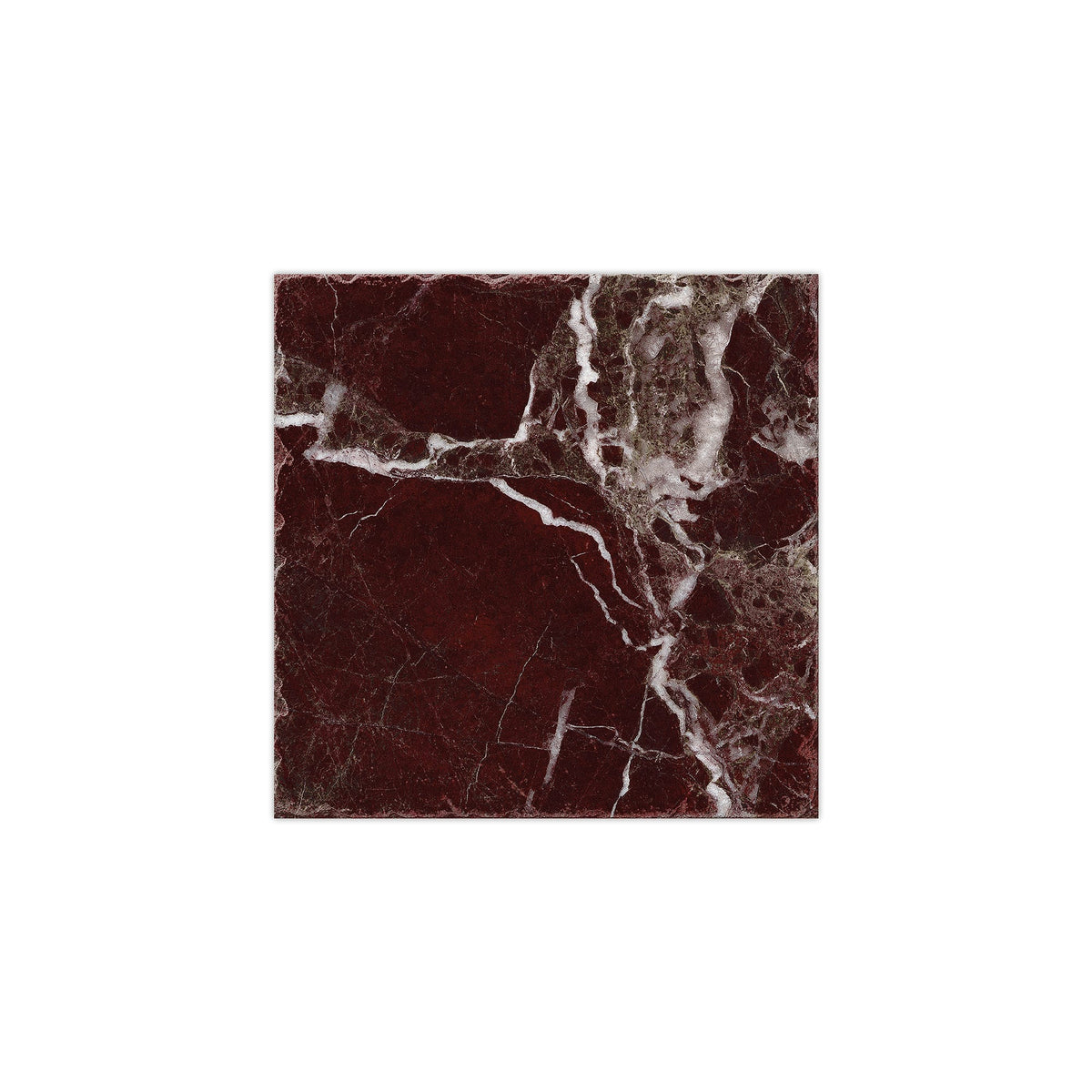 Carrelage Vintage effet Marbre Rouge 22,3x22,3x0,9 cm Palazzo - Sol et mur intérieur