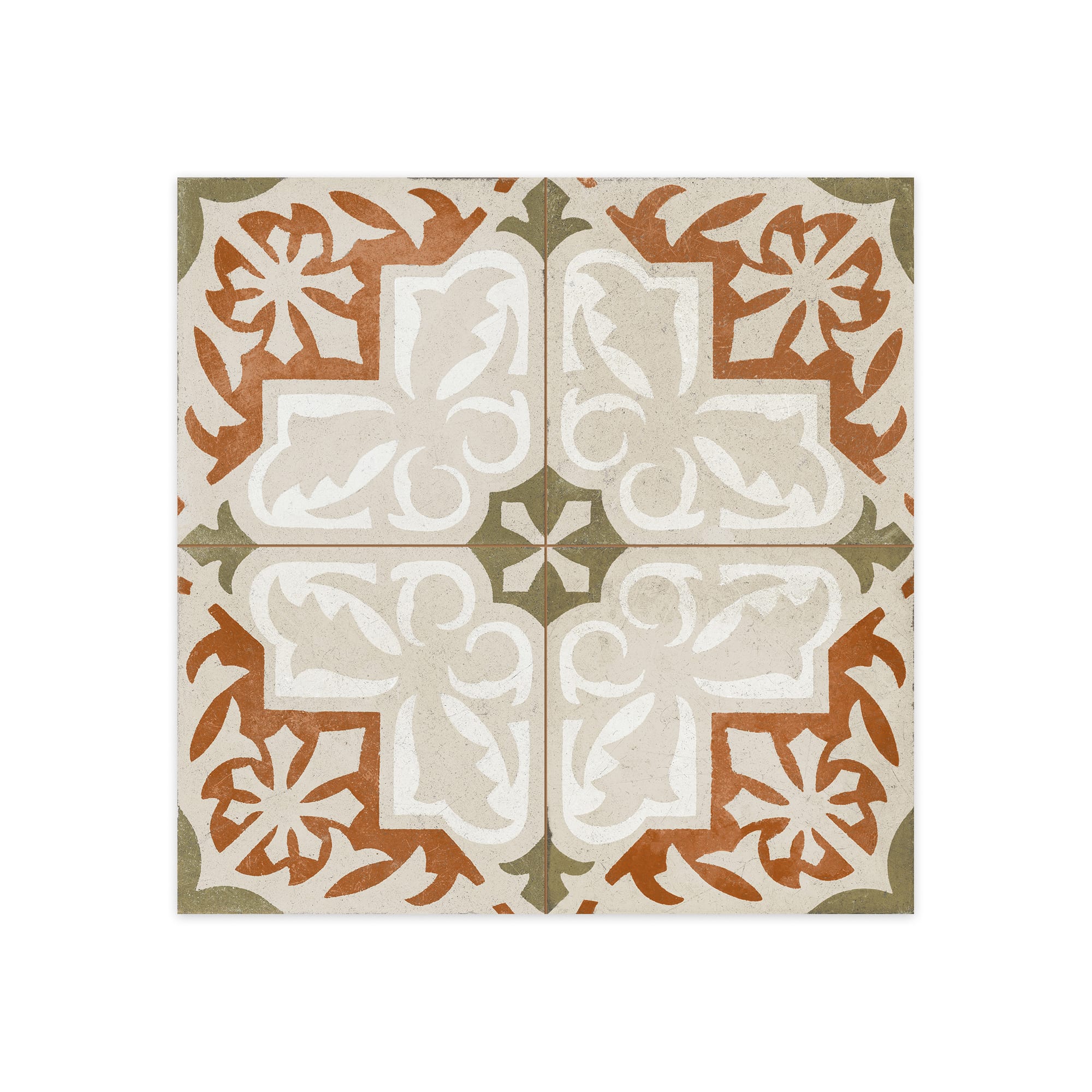 Carrelage Vintage effet Carreau ciment Multicolore Toletum 45x45x0,95 cm Ardina - Sol et mur intérieur