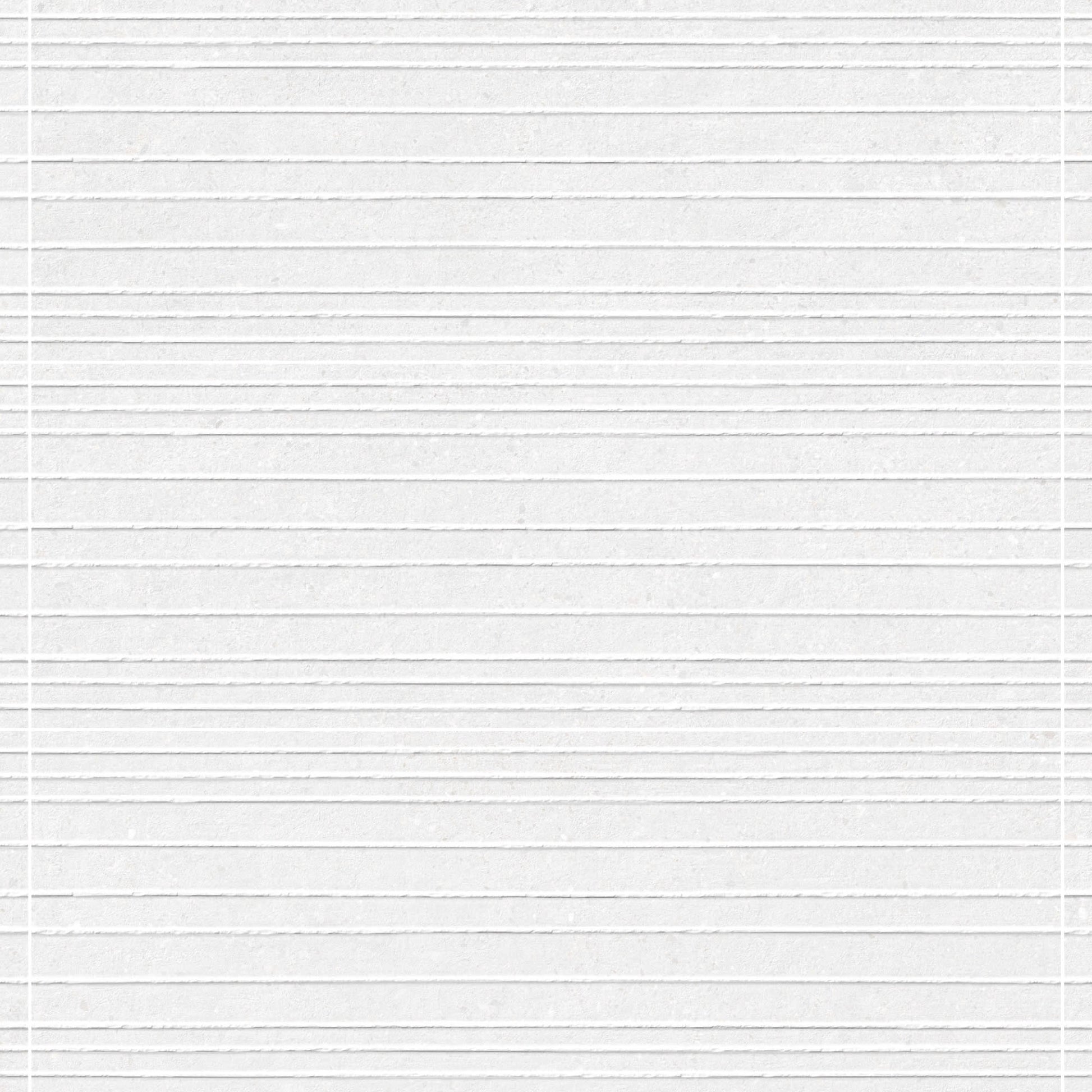 Carrelage effet Béton 3D Blanc Linea 100x33,3x0,98 cm Arvelis - Mur intérieur