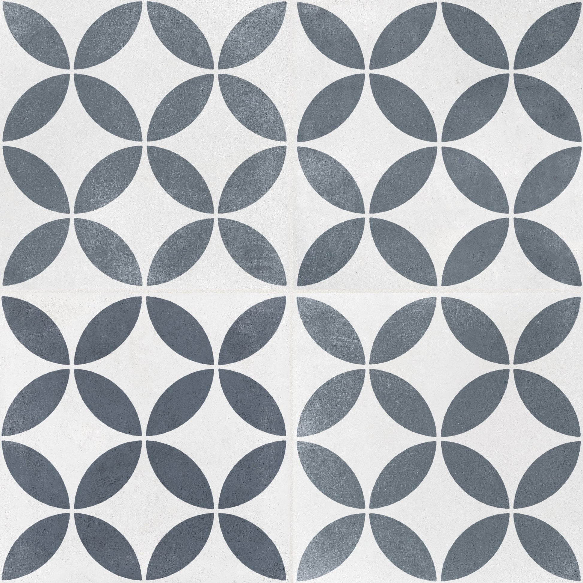 Carrelage effet Carreau ciment Axerio Noir 22,3x22,3x0,9 cm Novera - Sol et mur intérieur