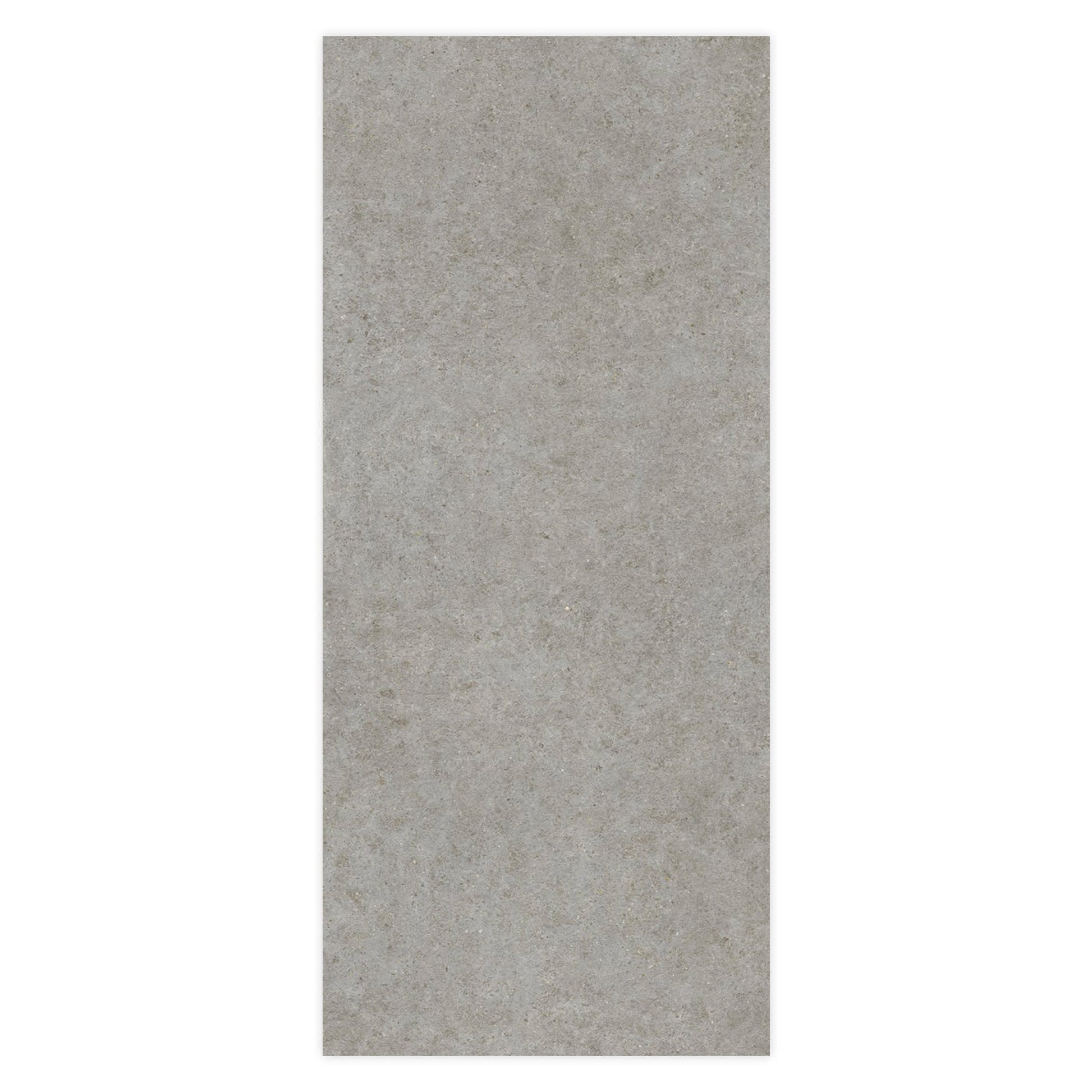 Carrelage effet Pierre Calcaire Gris Cendré 278x120x0,6 cm Mat Domella - Mur intérieur