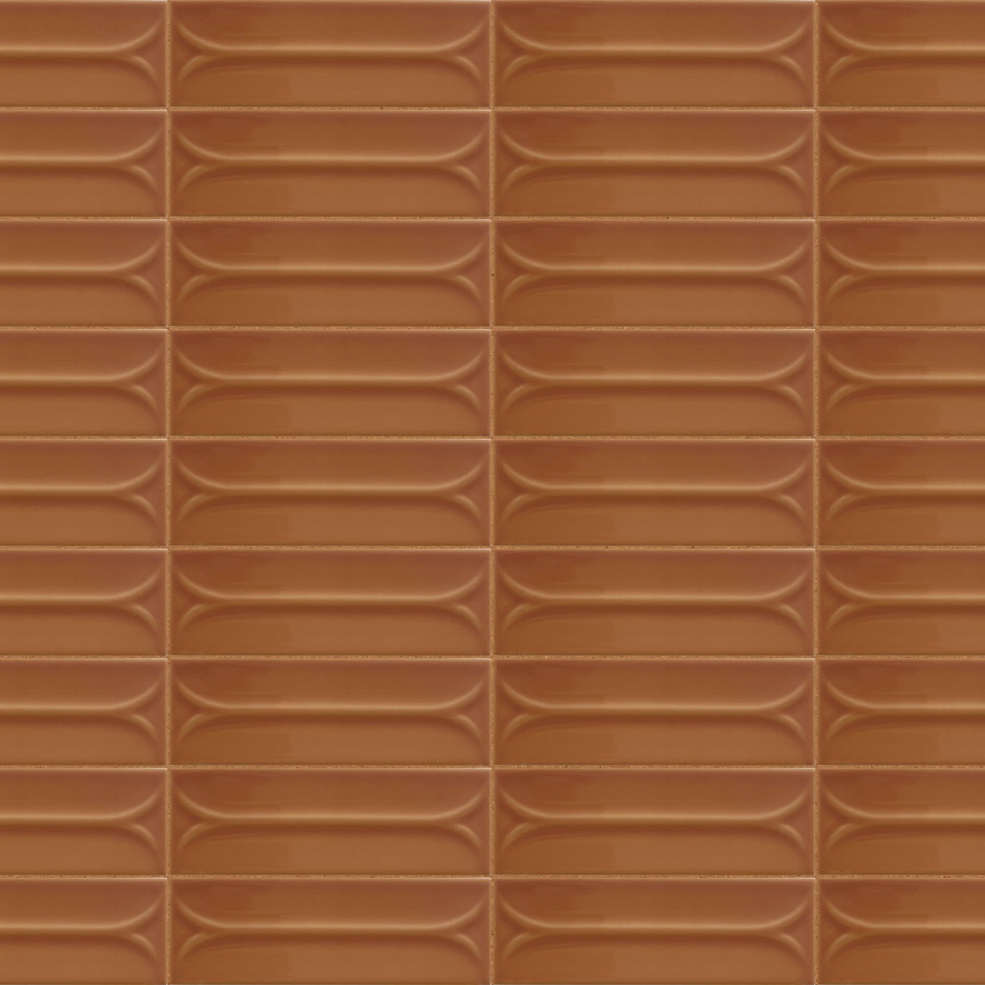 Carrelage 3D Terracotta 14,6x4,8x0,8 cm Mireno - Mur intérieur