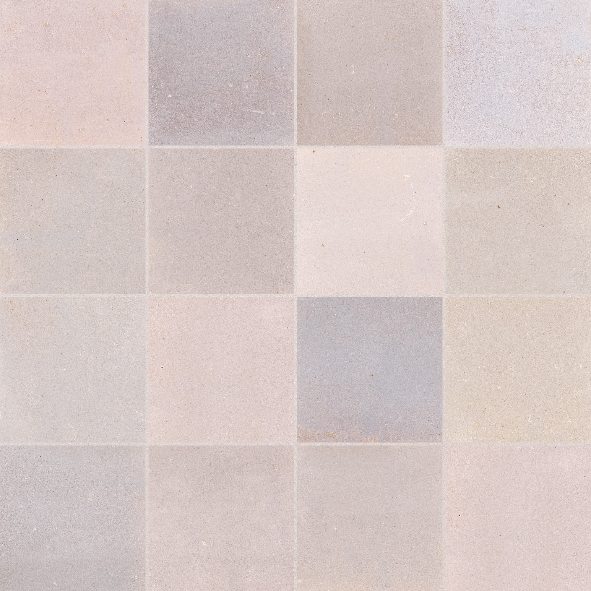 Carrelage effet Zellige Rose 10x10x0,85 cm Mat Serinor - Mur intérieur