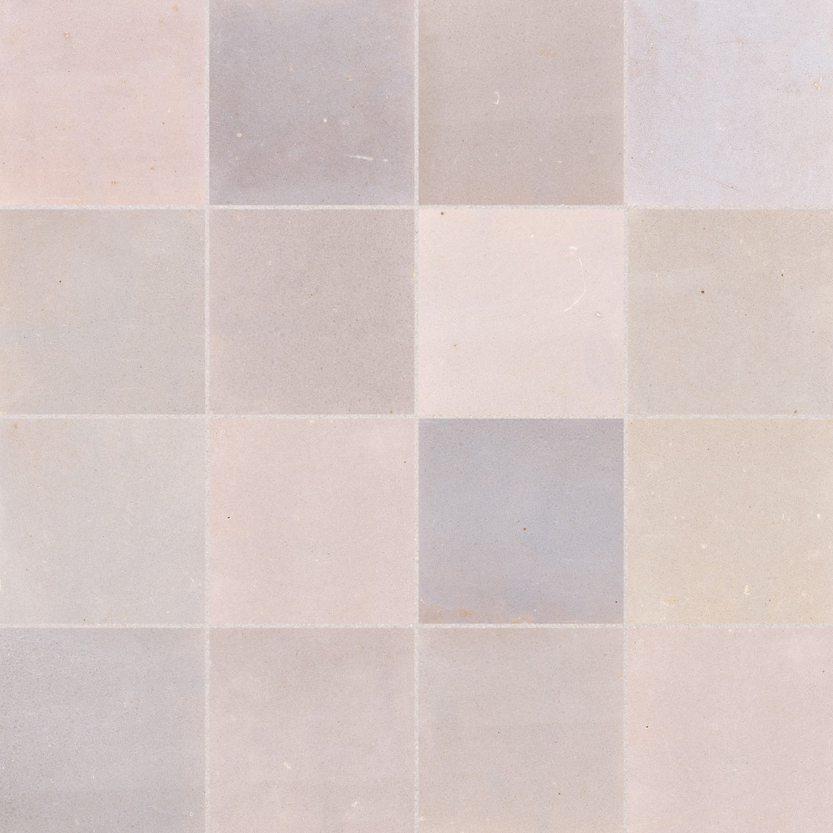 Carrelage effet Zellige Rose 10x10x0,85 cm Mat Serinor - Mur intérieur