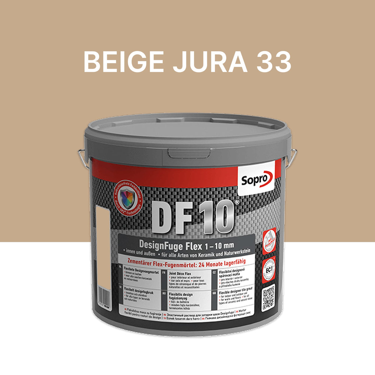 Joint carrelage salle de bains - 1 à 10 mm - Beige jura 33 - Sopro DF 10 - 5 kg