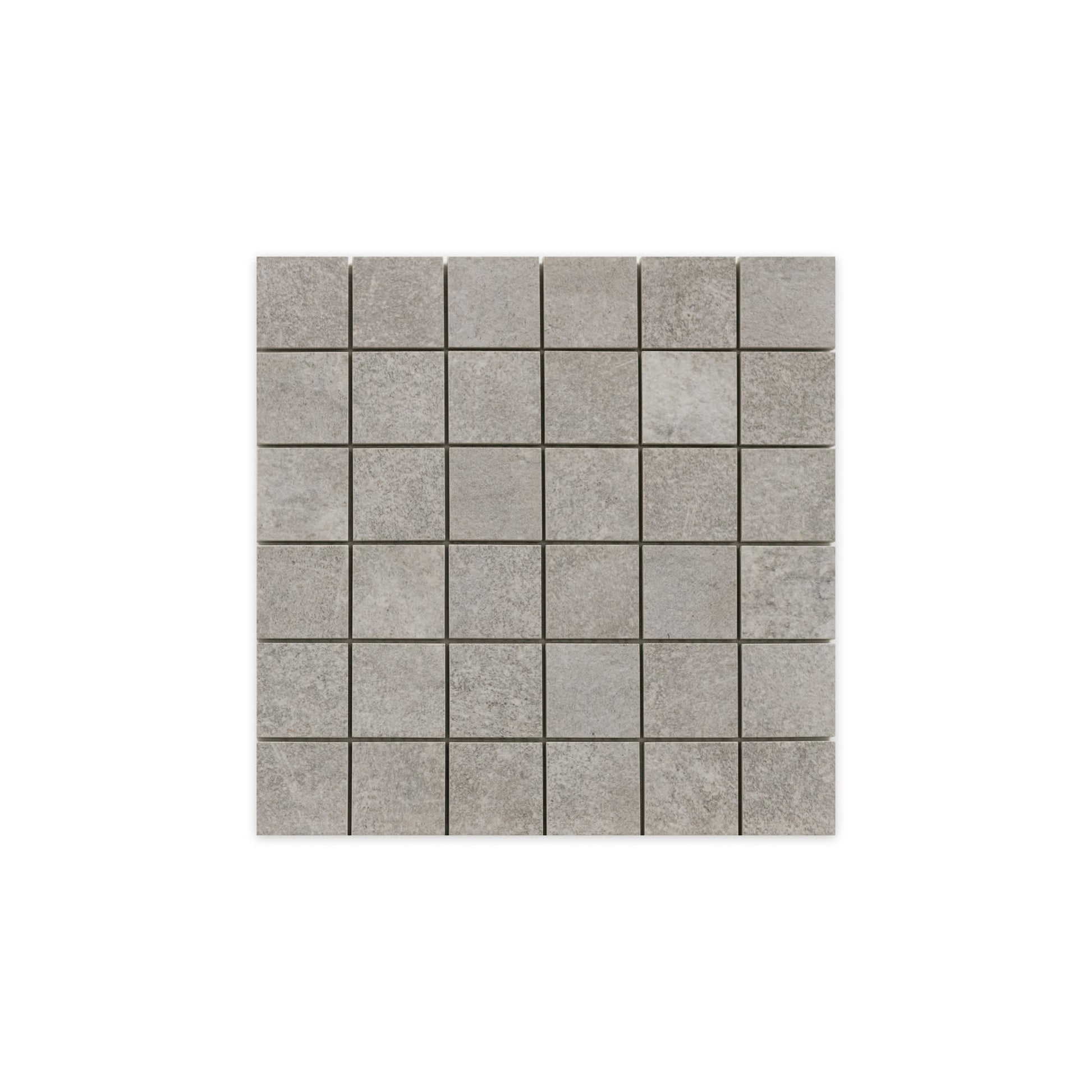Mosaïque effet Béton Gris Cendré 30x30x0,9 cm Sorelan - Sol et mur intérieur