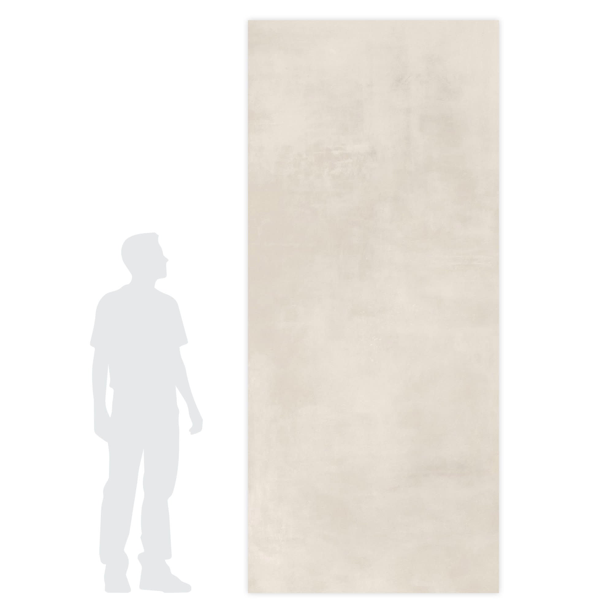 Carrelage effet Béton Gris Luce 278x120x0,6 cm Mat Gravino - Mur intérieur