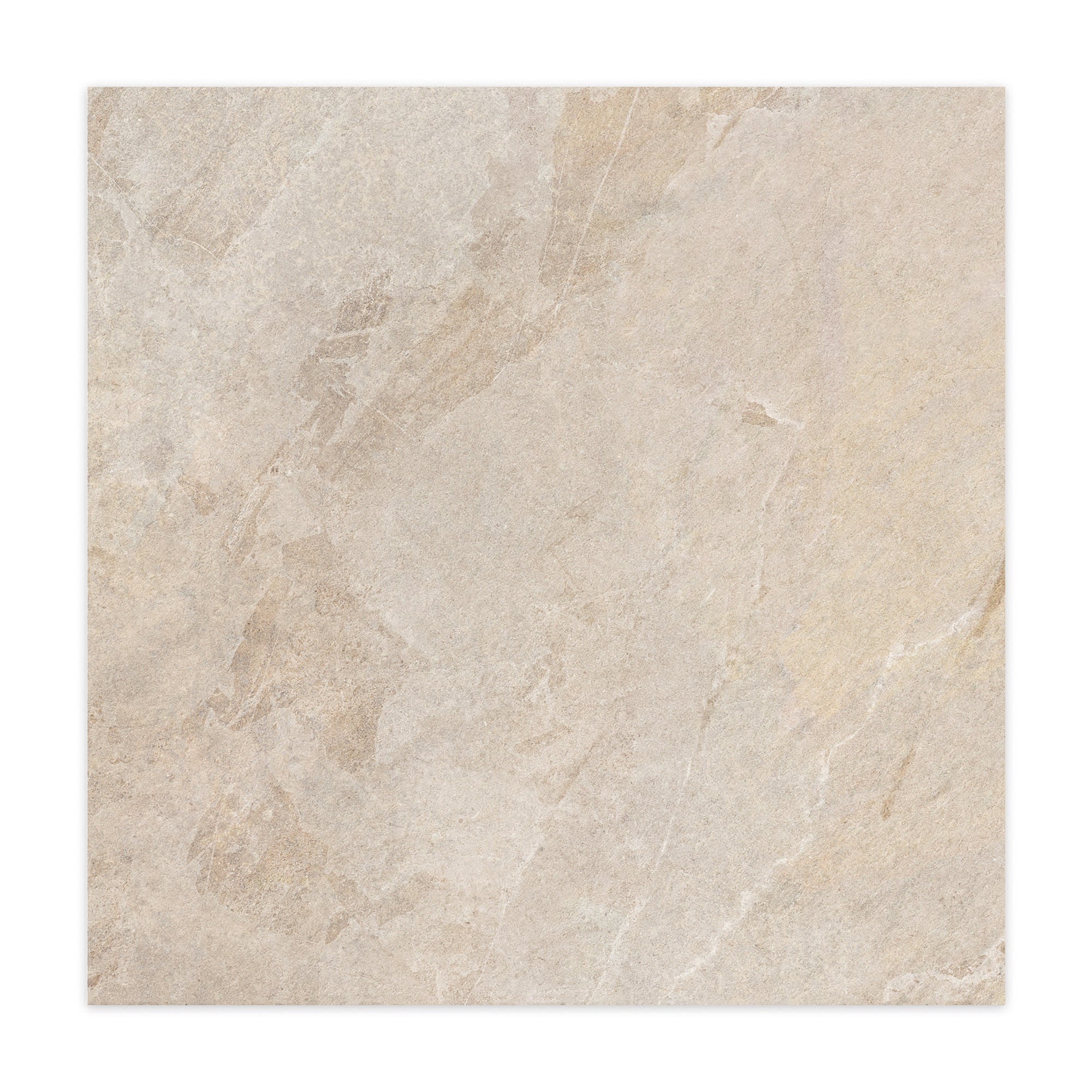 Carrelage effet Pierre Beige Sable 100x100x2 cm Serdano - Sol extérieur