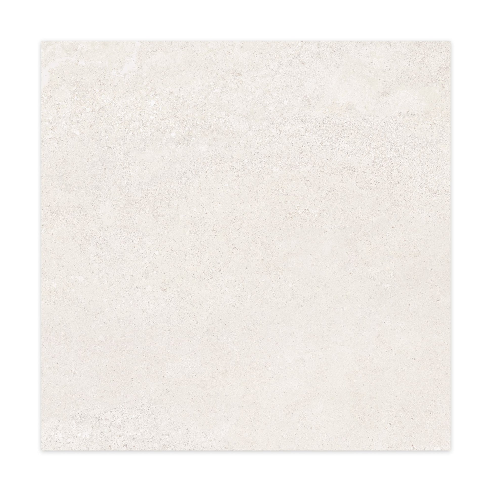 Carrelage effet Pierre Blanc Grisé 90x90x0,9 cm Alvior - Sol extérieur