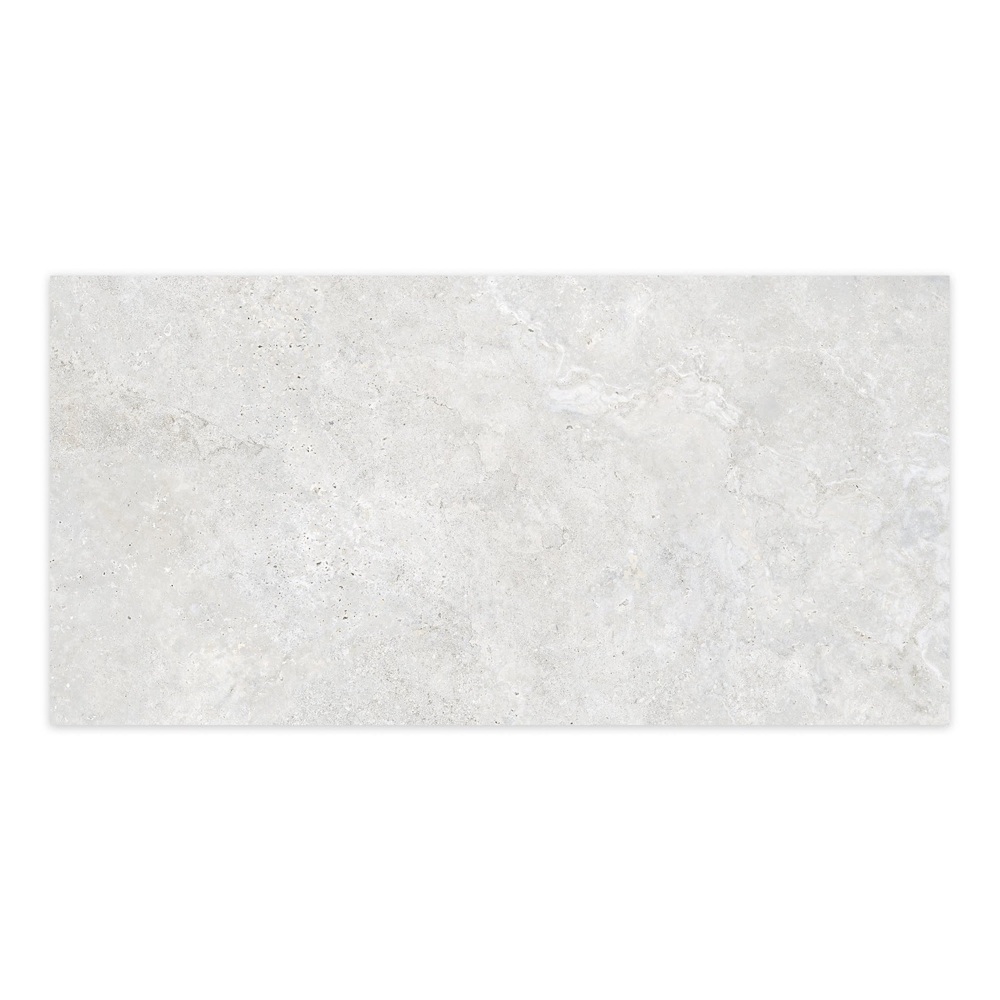 Carrelage effet Travertin Gris Clair 120x60x0,9 cm In&Out Castorel - Sol et mur intérieur et Sol extérieur