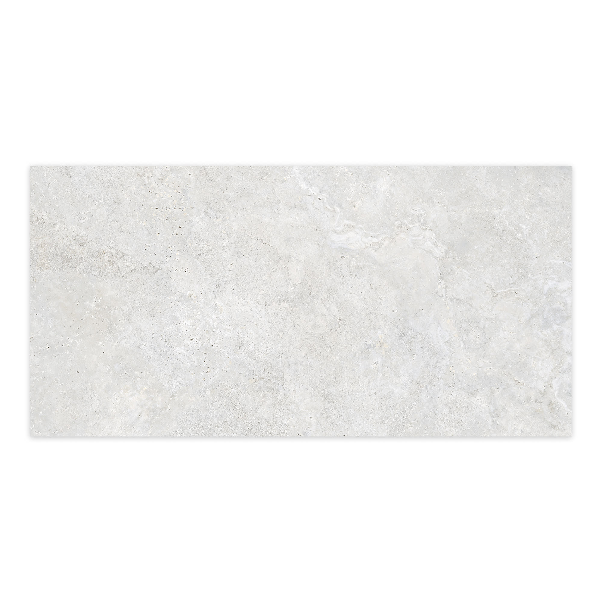 Carrelage effet Travertin Gris Clair 120x60x0,9 cm In&Out Castorel - Sol et mur intérieur et Sol extérieur