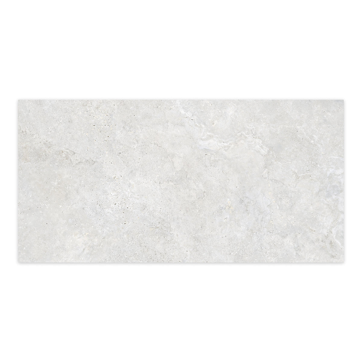 Carrelage effet Travertin Gris Clair 120x60x0,9 cm In&Out Castorel - Sol et mur intérieur et Sol extérieur