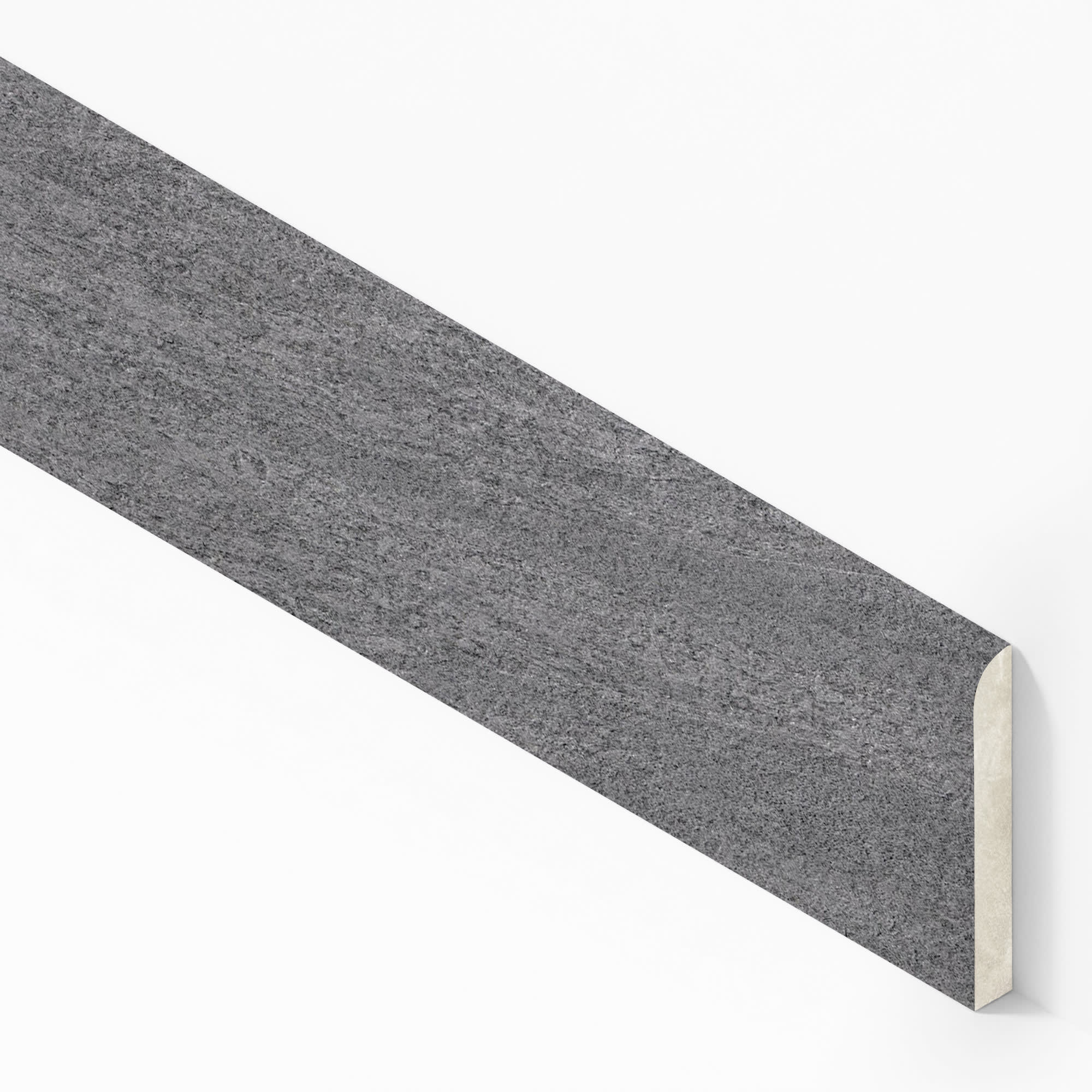 Plinthe carrelage effet Pierre Quartzite Gris Ombre 60x7,2 cm Mat Teravio