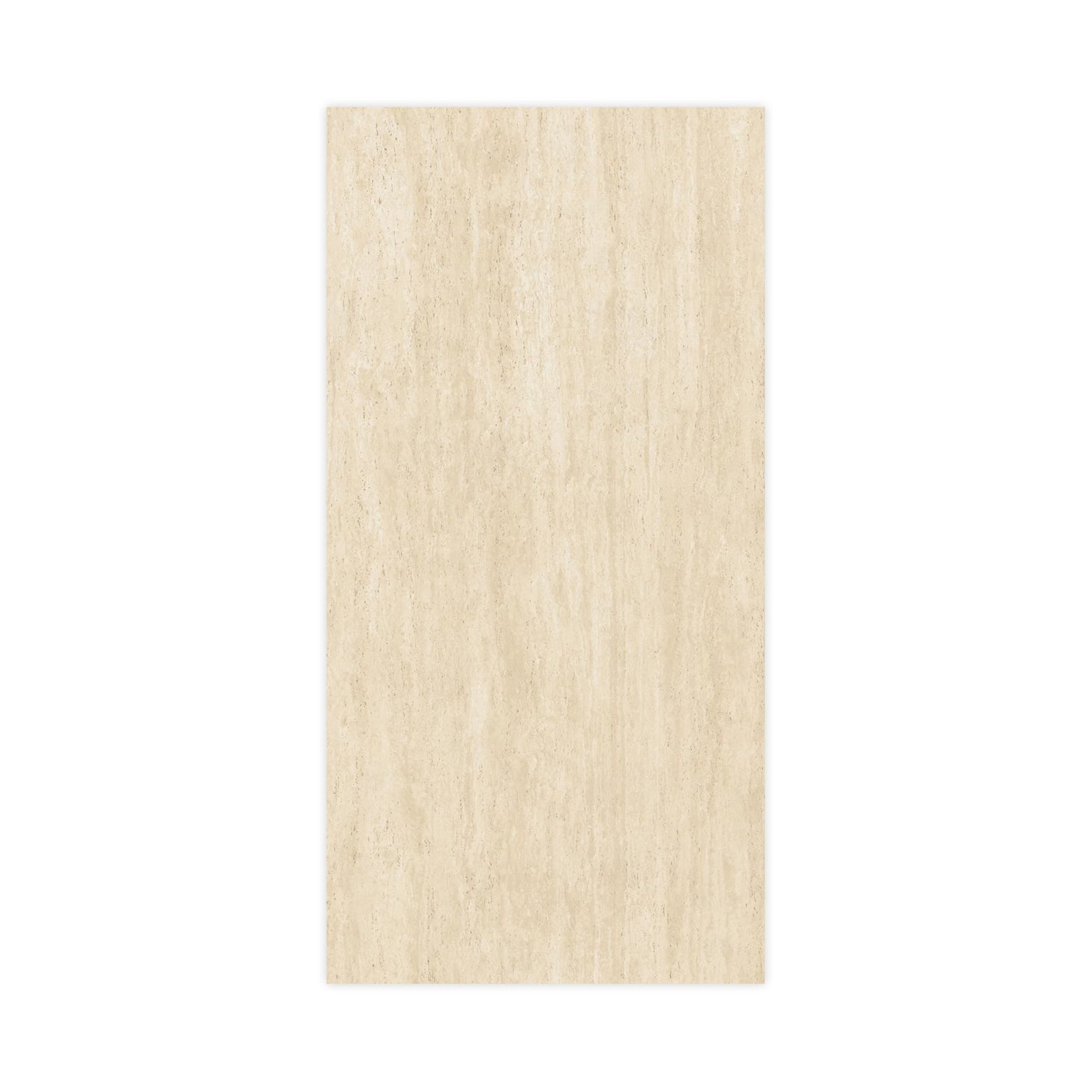 Carrelage effet Travertin Beige Vein Cut 240x120x0,9 cm Mat Neravio - Mur intérieur