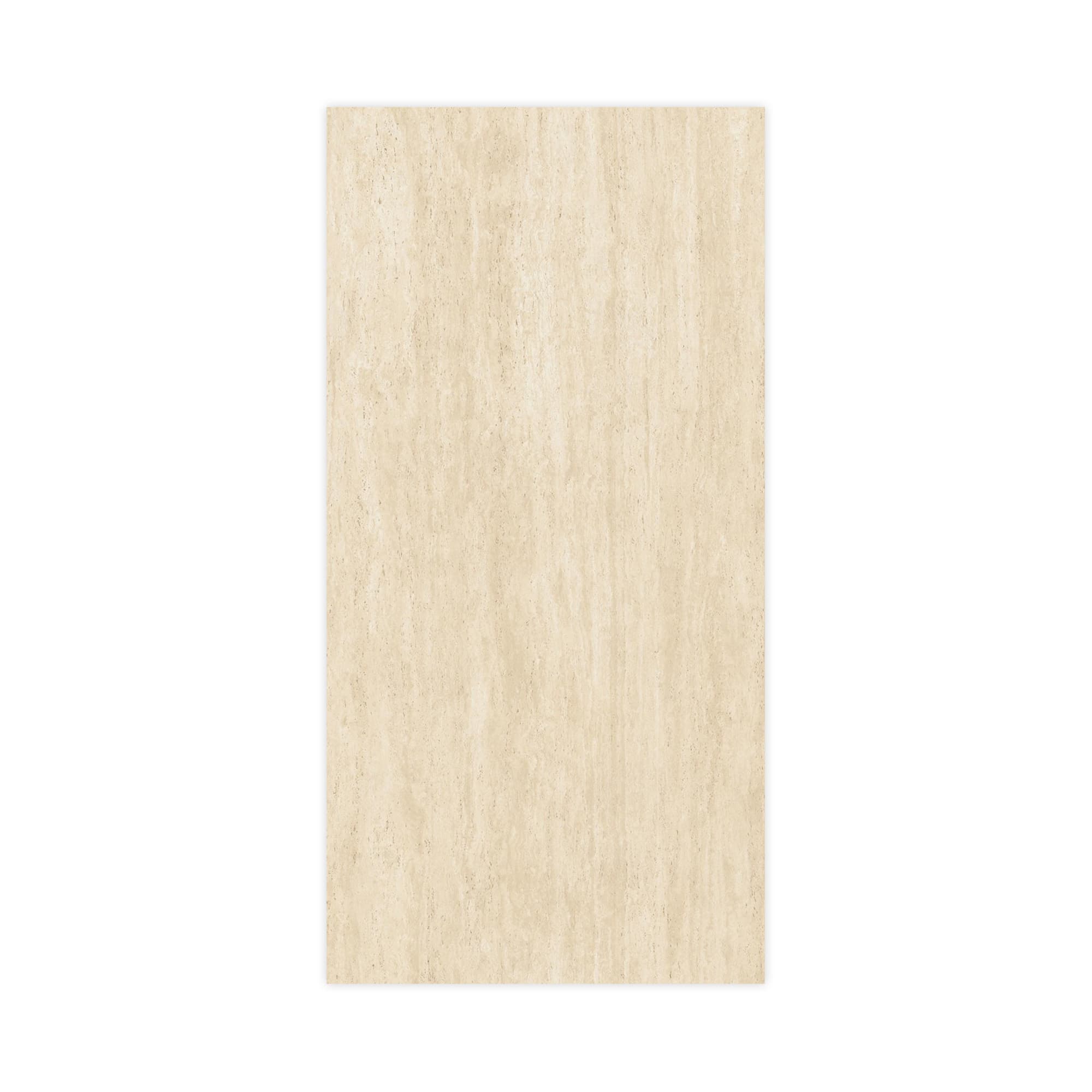 Carrelage effet Travertin Beige Vein Cut 240x120x0,9 cm Mat Neravio - Mur intérieur