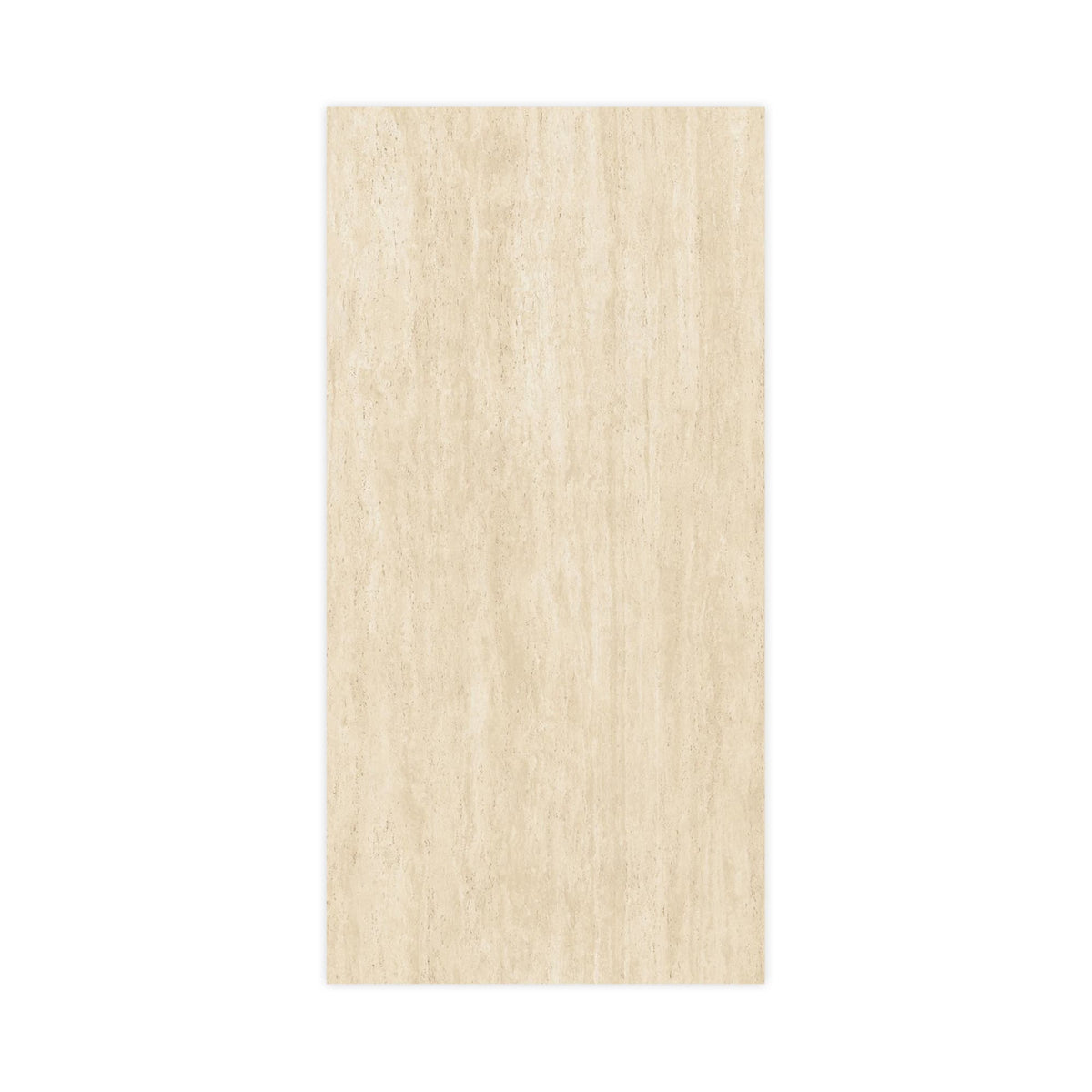 Carrelage effet Travertin Beige Vein Cut 240x120x0,9 cm Mat Neravio - Mur intérieur