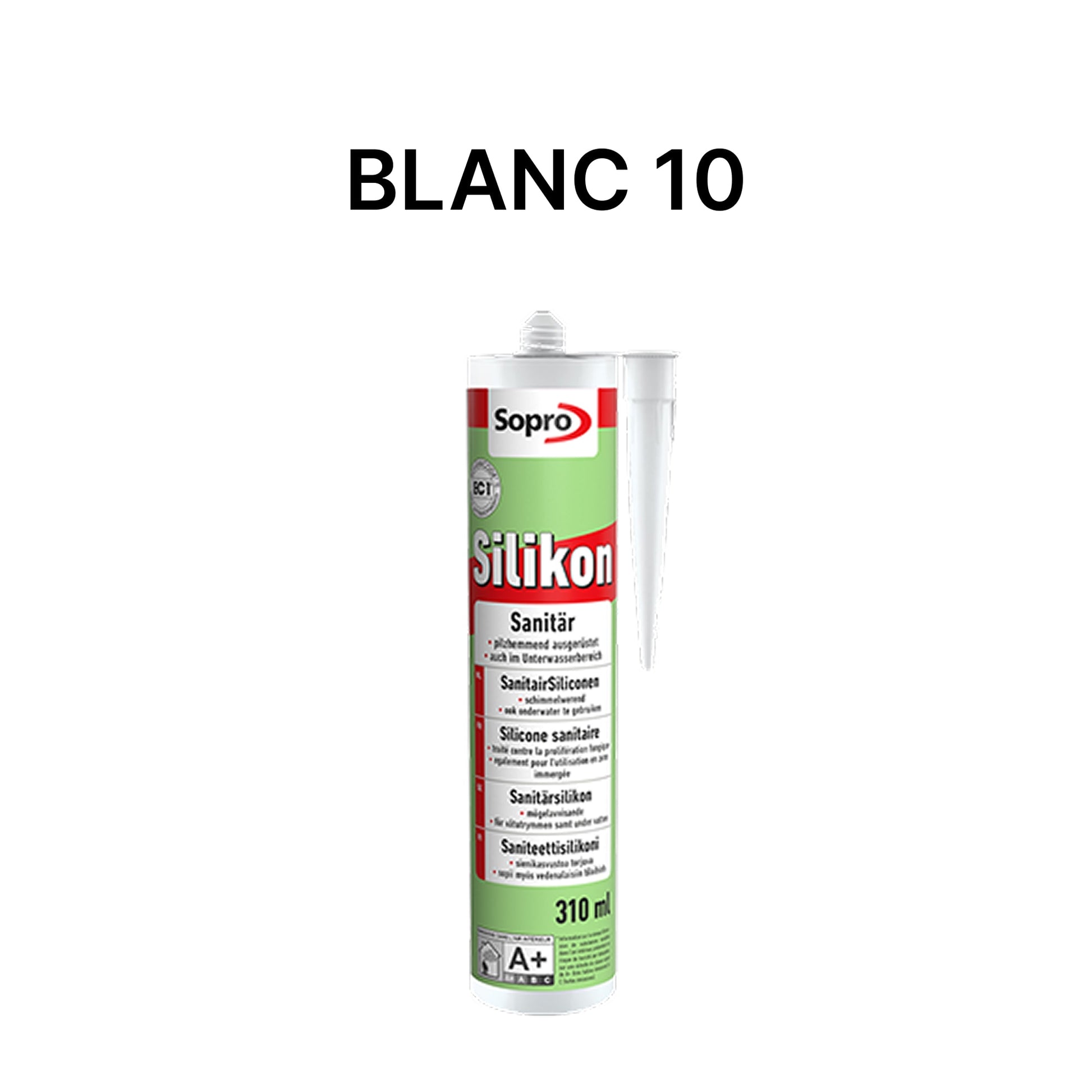 Mastic silicone spécial piscine - Blanc 10 - 310 ml