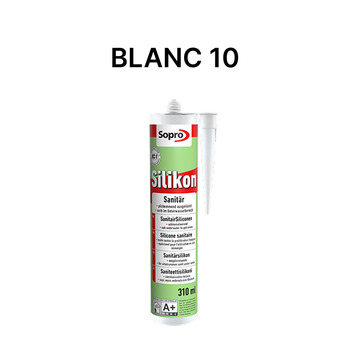 Mastic silicone spécial piscine - Blanc 10 - 310 ml
