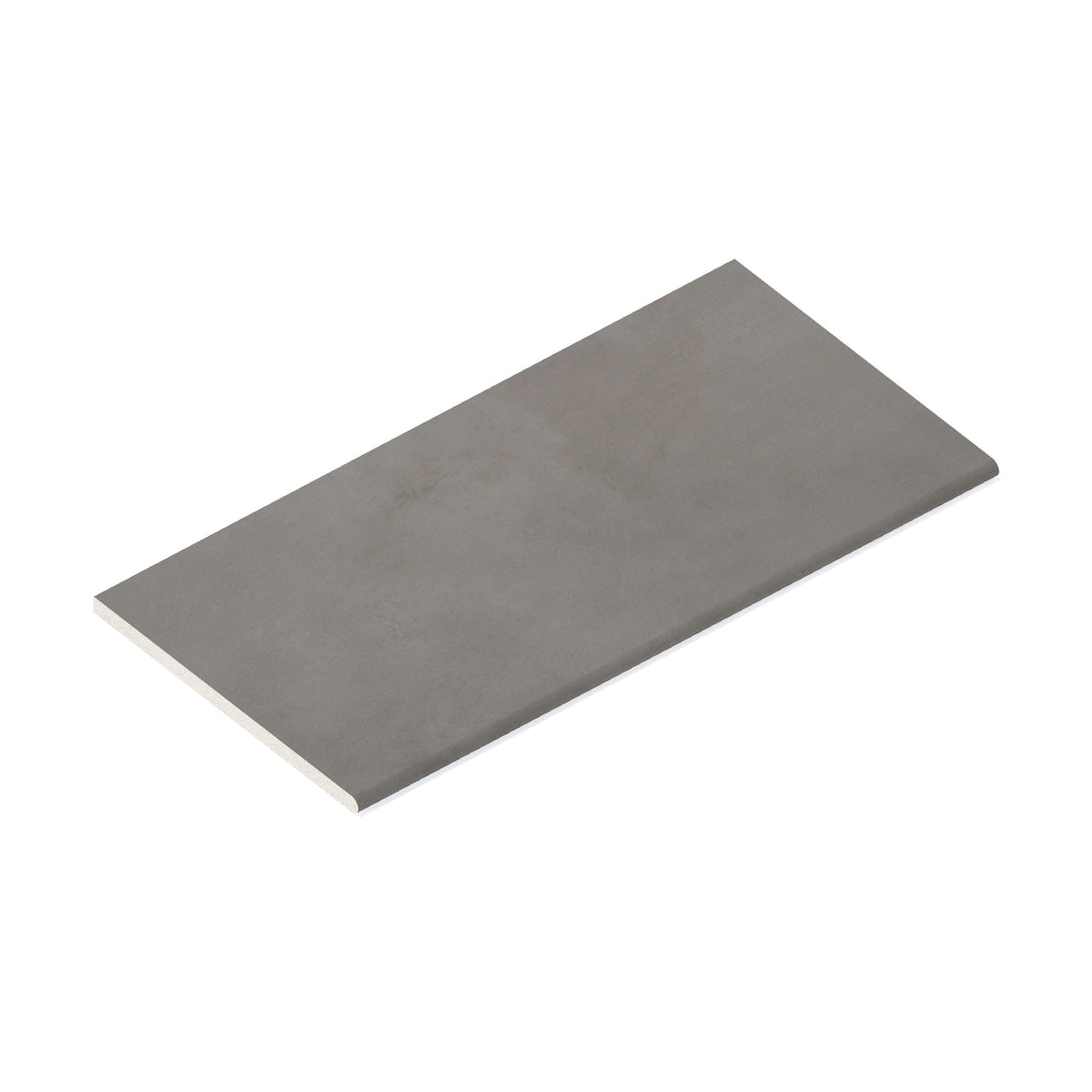 Margelle de piscine effet Béton Gris Ombre 80x40x2 cm Bord 1/2 Rond Gravino