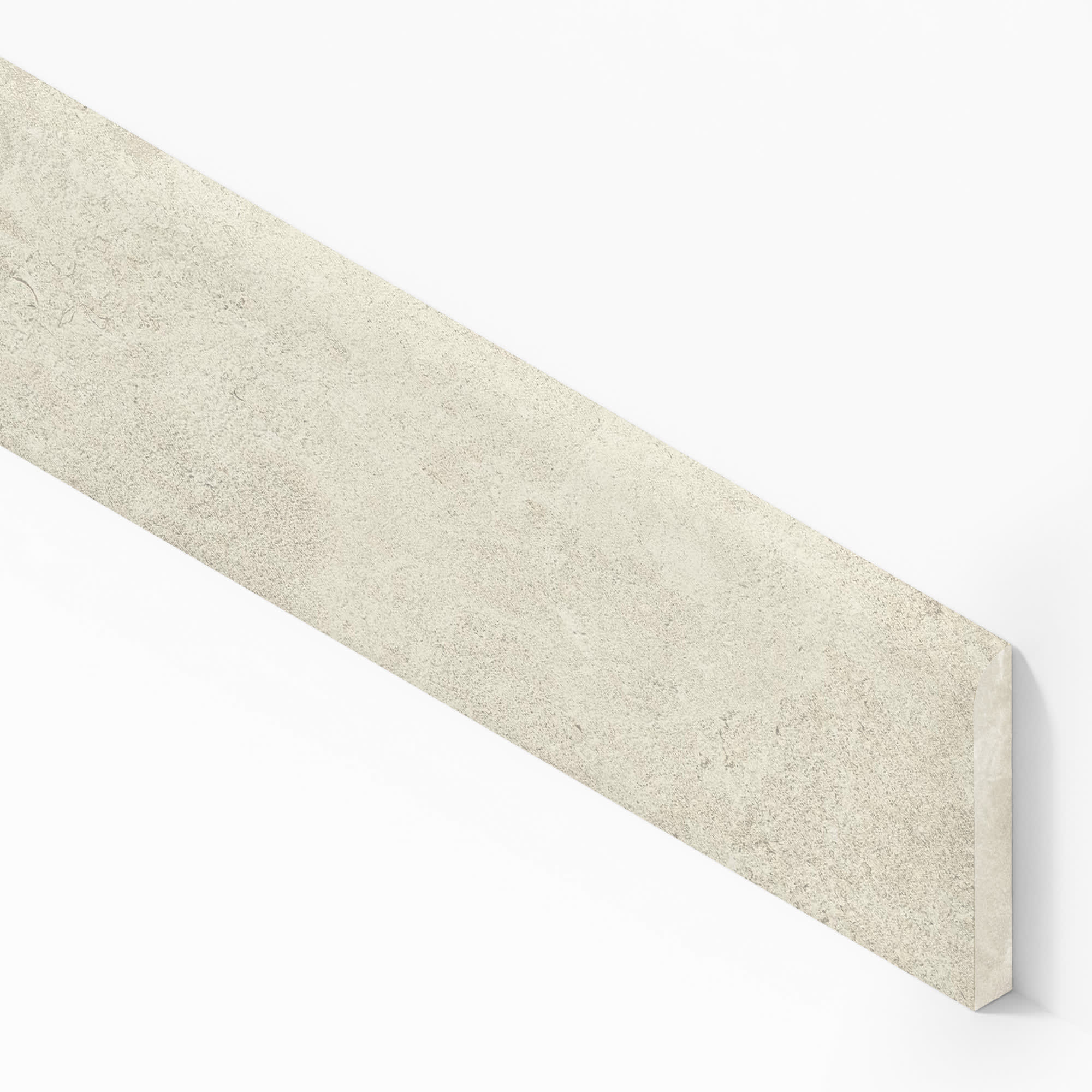 Plinthe carrelage effet Pierre Calcaire Ivoire 120x7,2 cm Mat Rocalta