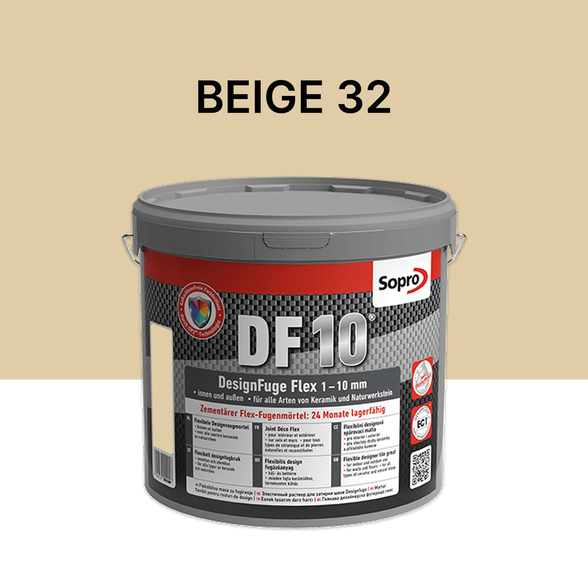Joint carrelage salle de bains - 1 à 10 mm - Beige 32 - Sopro DF 10 - 5 kg