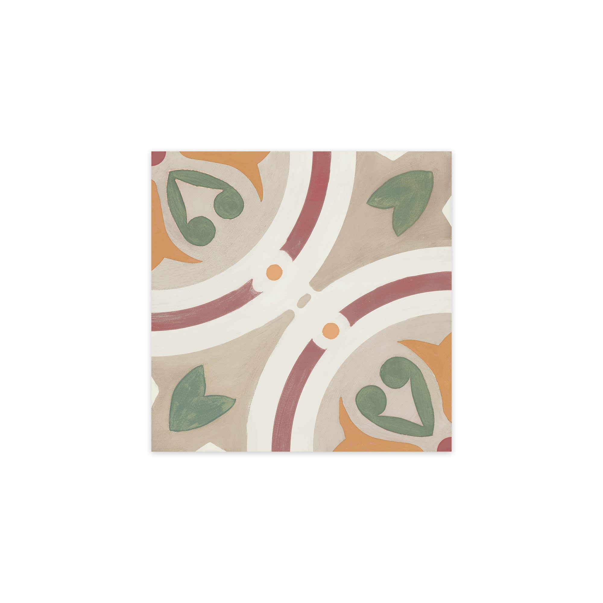 Carrelage effet Carreau ciment Saloria Greige 22,3x22,3x0,9 cm Solren - Sol et mur intérieur