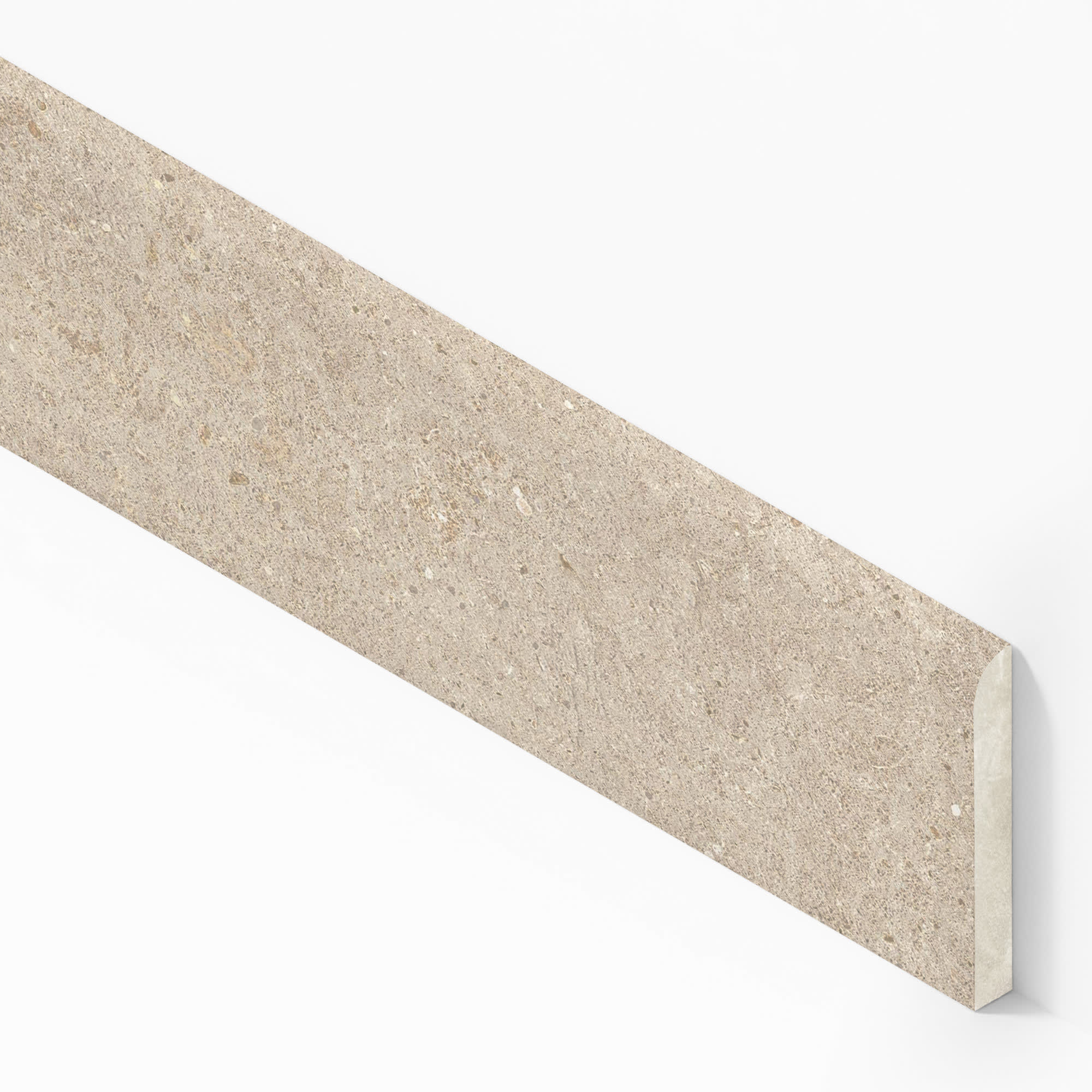 Plinthe carrelage effet Pierre Calcaire Beige Sable 80x7,2 cm Mat Domella