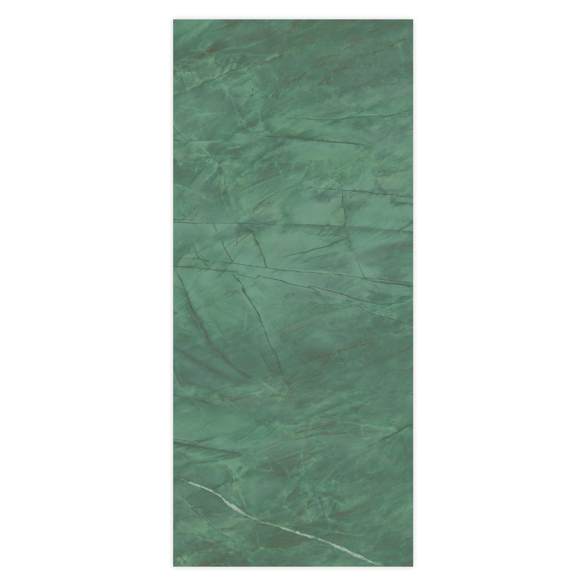 Carrelage effet Marbre Vert Smeraldo 278x120x0,6 cm Brillant Florenza - Mur intérieur