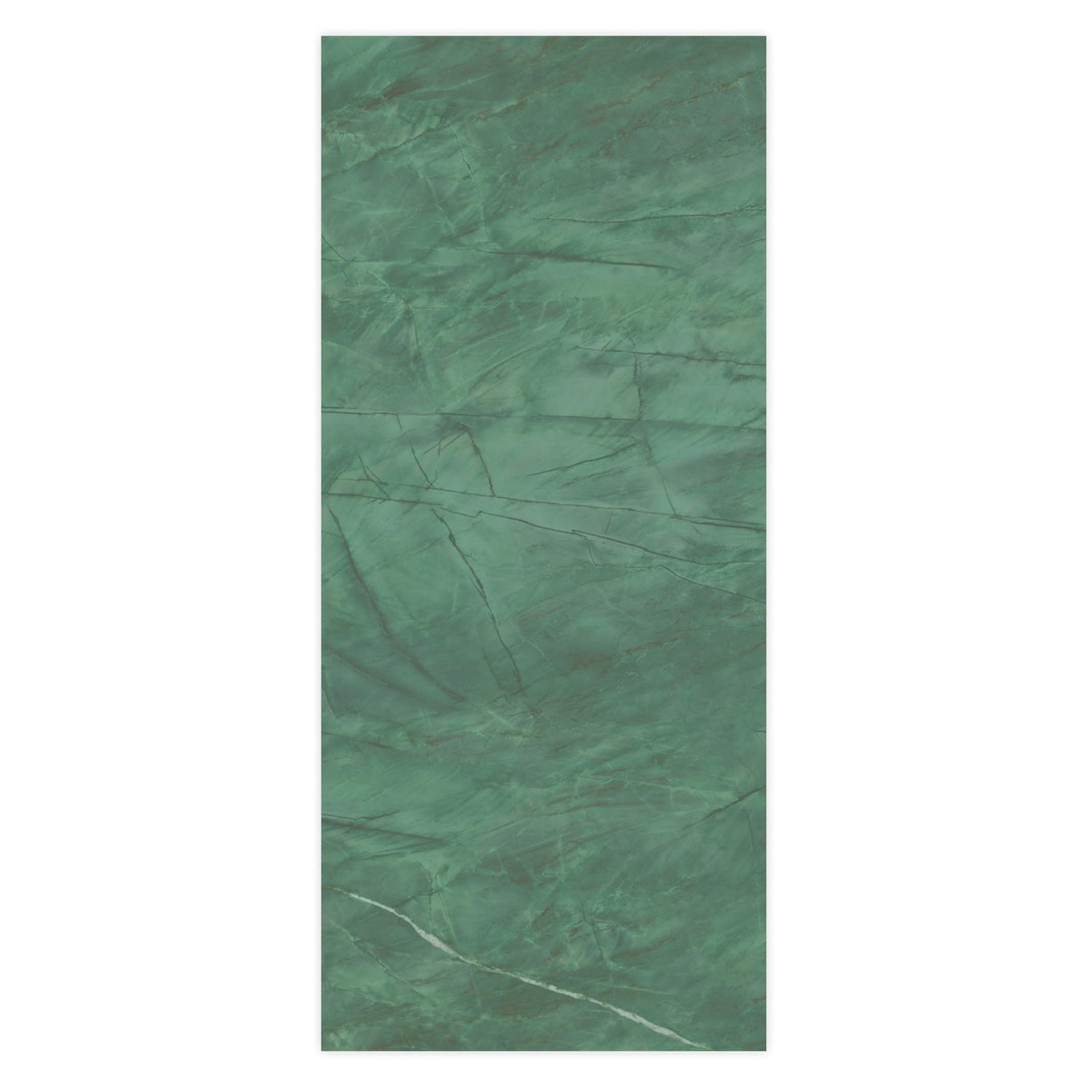 Carrelage effet Marbre Vert Smeraldo 278x120x0,6 cm Brillant Florenza - Mur intérieur
