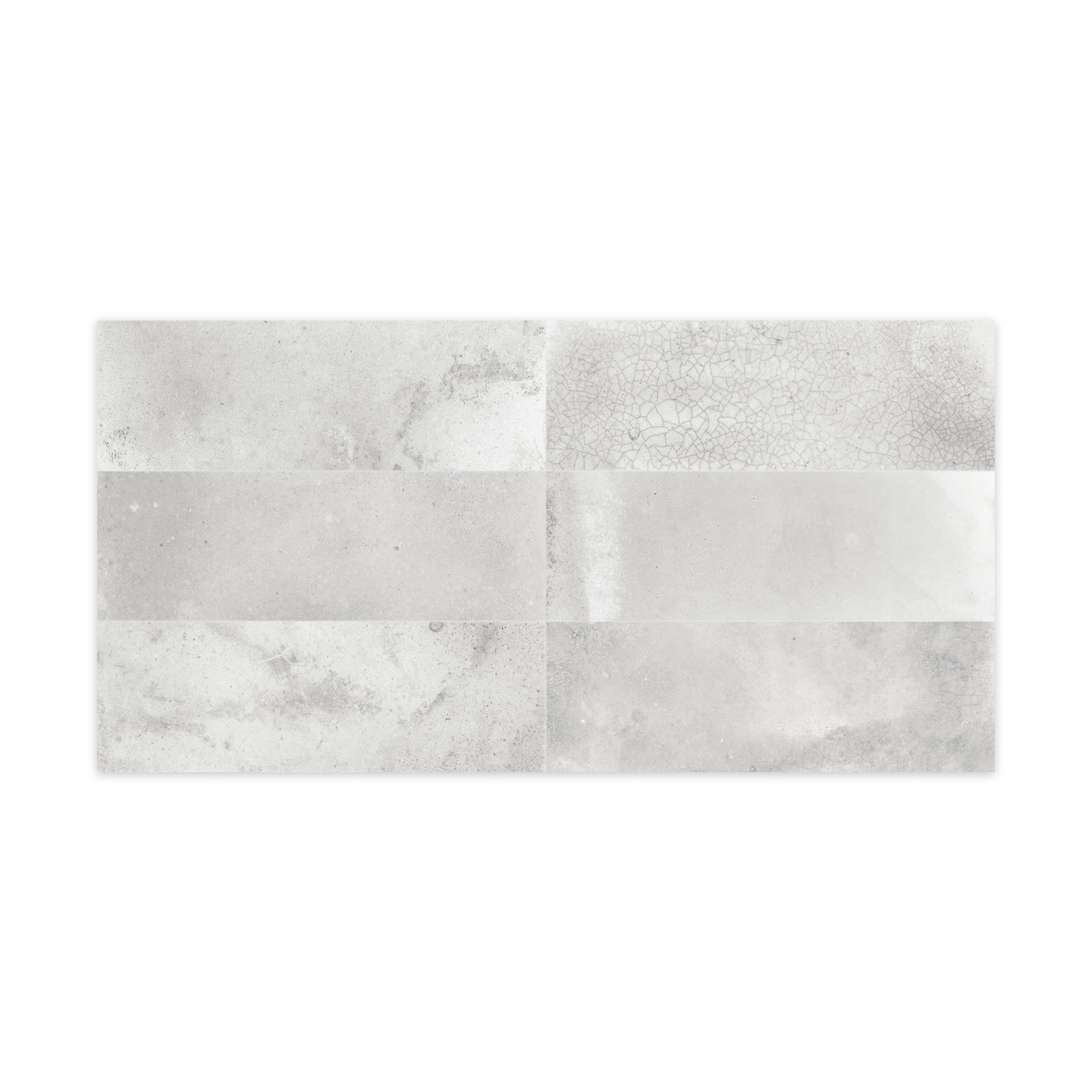 Carrelage Vintage effet Zellige Gris 40x20x1,03 cm Patrina - Mur intérieur