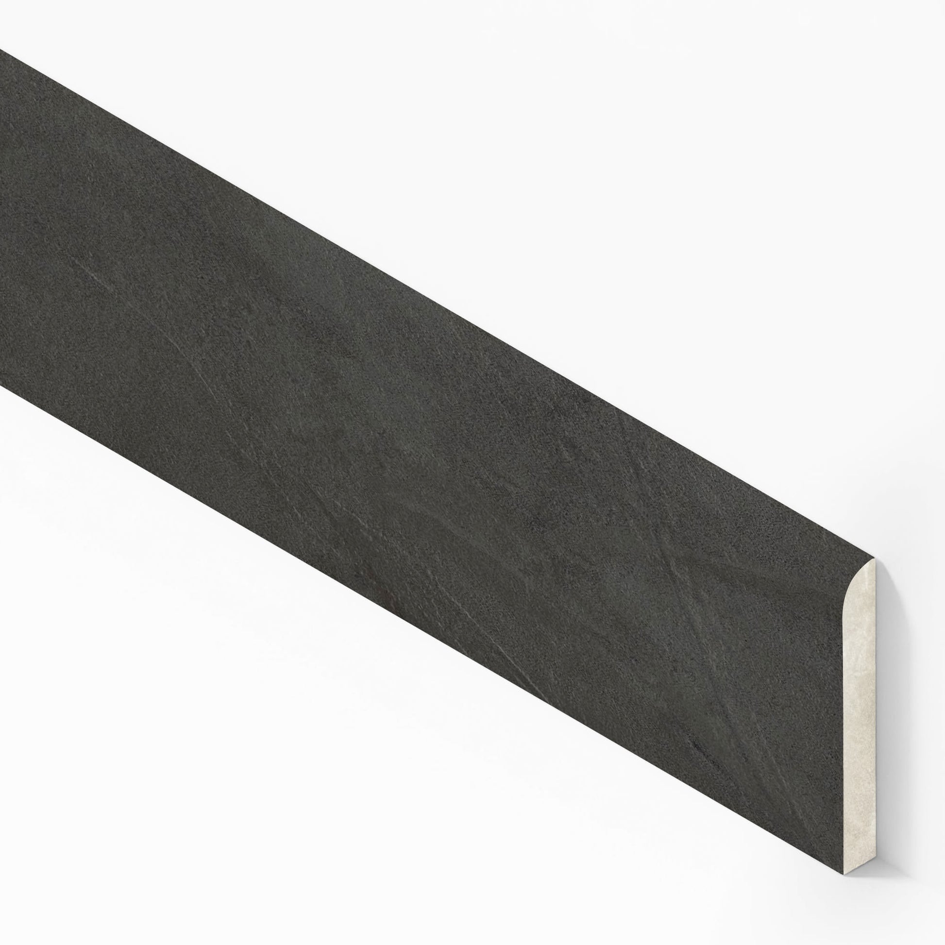 Plinthe carrelage effet Enduit Gris Fumé 60x7,2 cm Silk Calviro