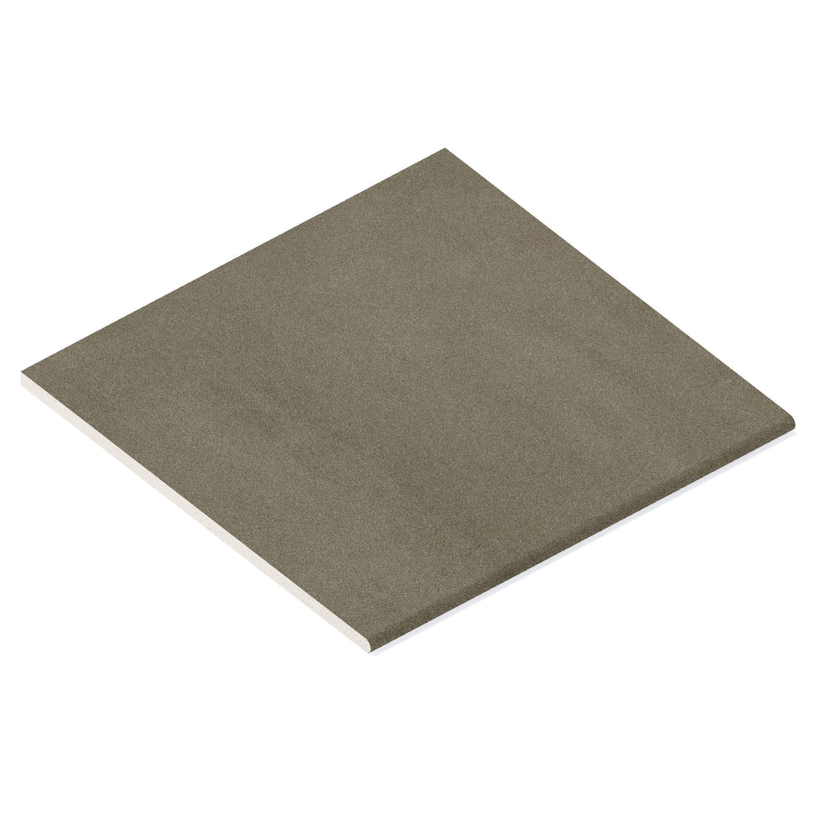 Margelle de piscine effet Béton Gris Terre 60x60x2 cm Bord 1/2 Rond Vetrano
