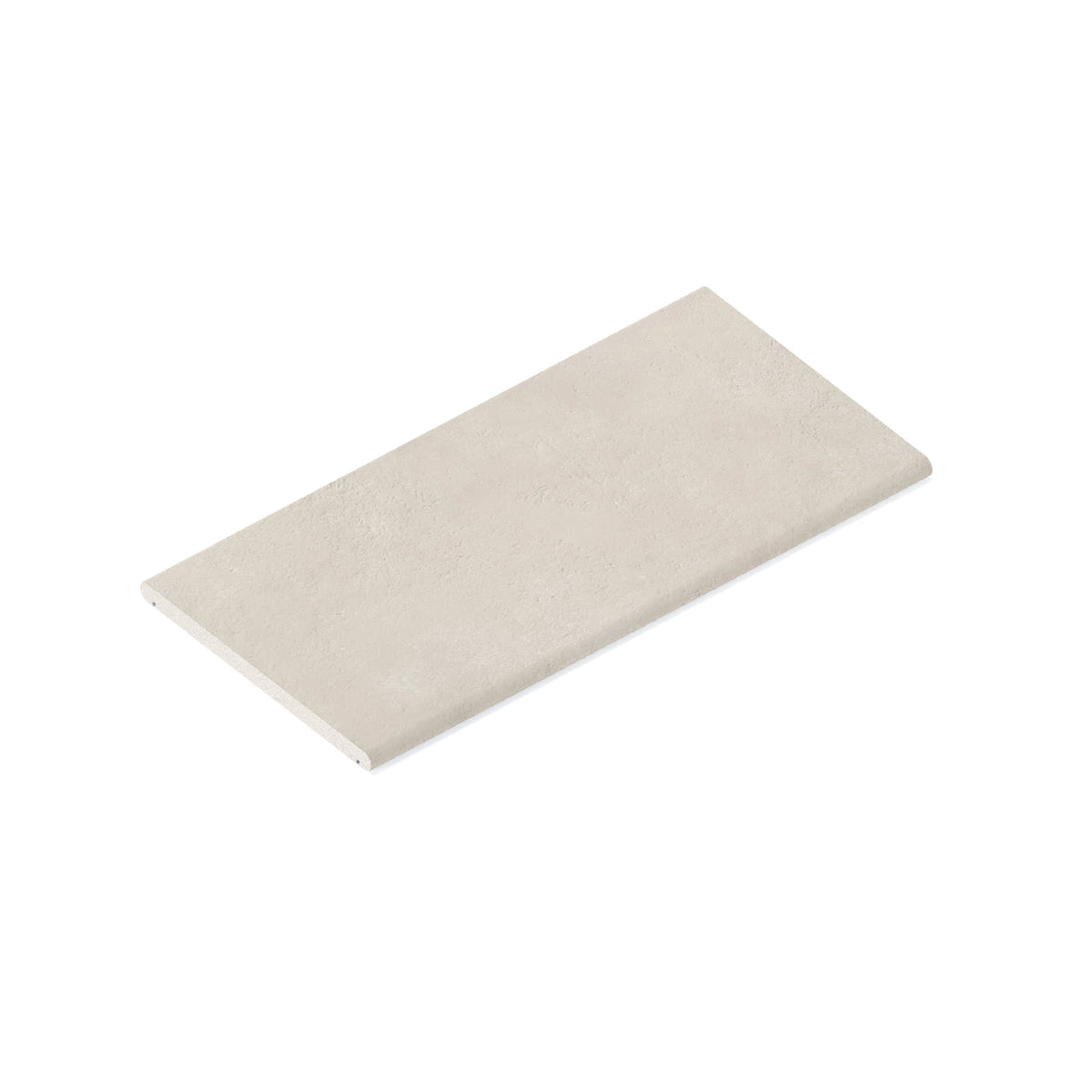 Couvertine effet Béton Gris Luce 60x30x2 cm Bord 1/2 Rond Double Larmier Gravino