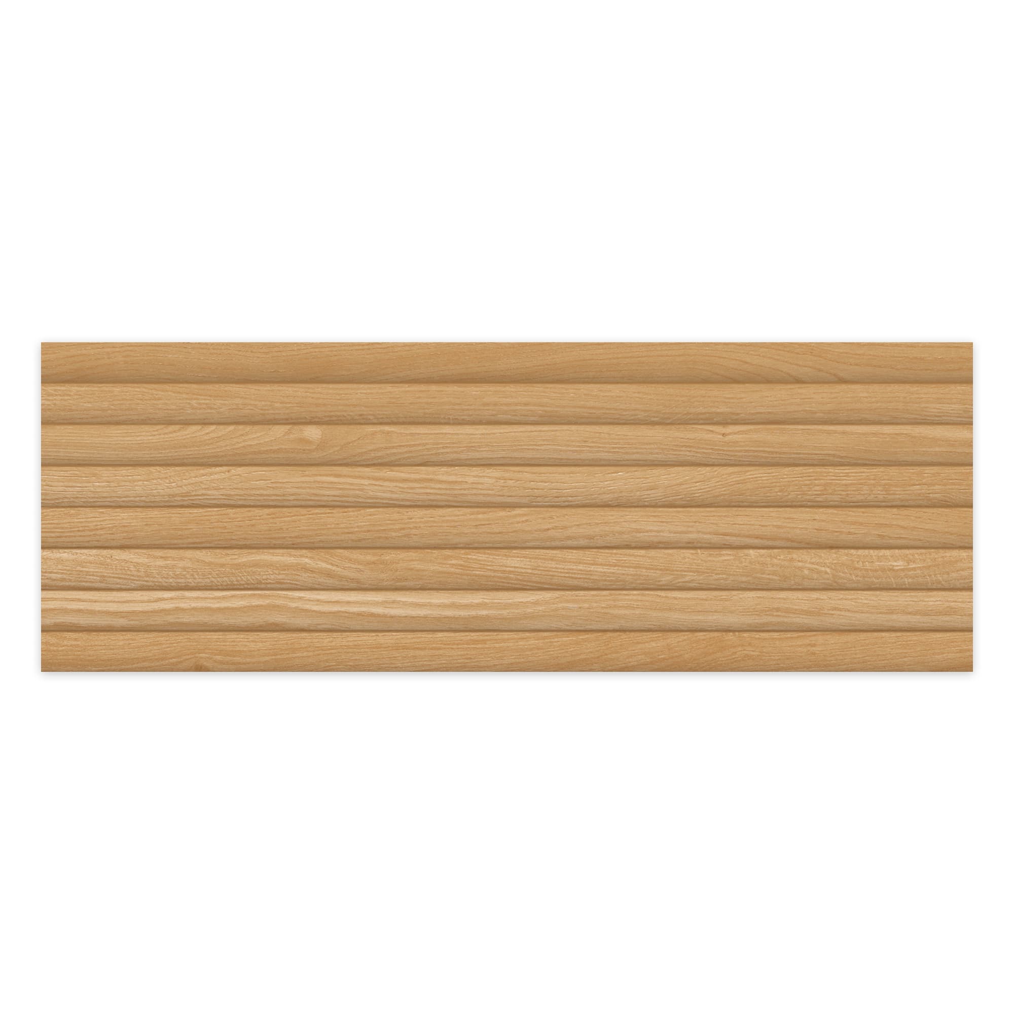 Carrelage effet Bois 3D Chêne Miel Curve 100x33,3x0,98 cm Valoren - Mur intérieur